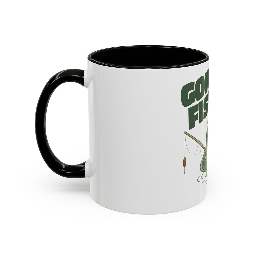 Gone Fishing fish character Mug | 11oz 15oz colorful ceramic