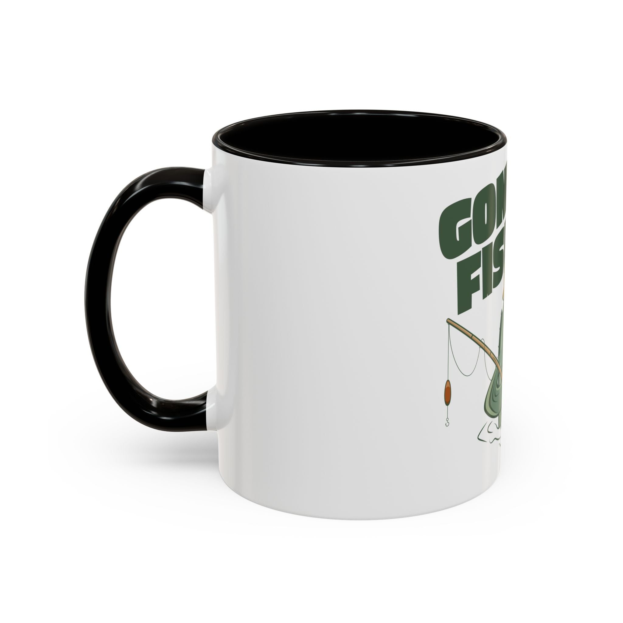 Gone Fishing fish character Mug | 11oz 15oz colorful ceramic