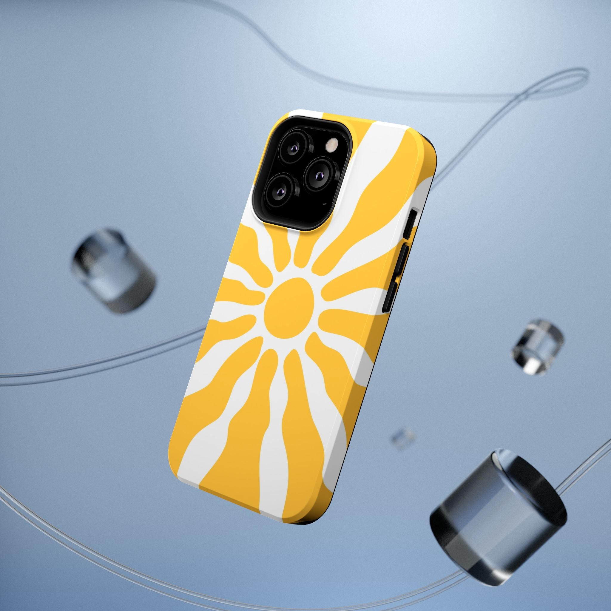 Retro Sunburst iPhone Case | Impact-Resistant Phone Case