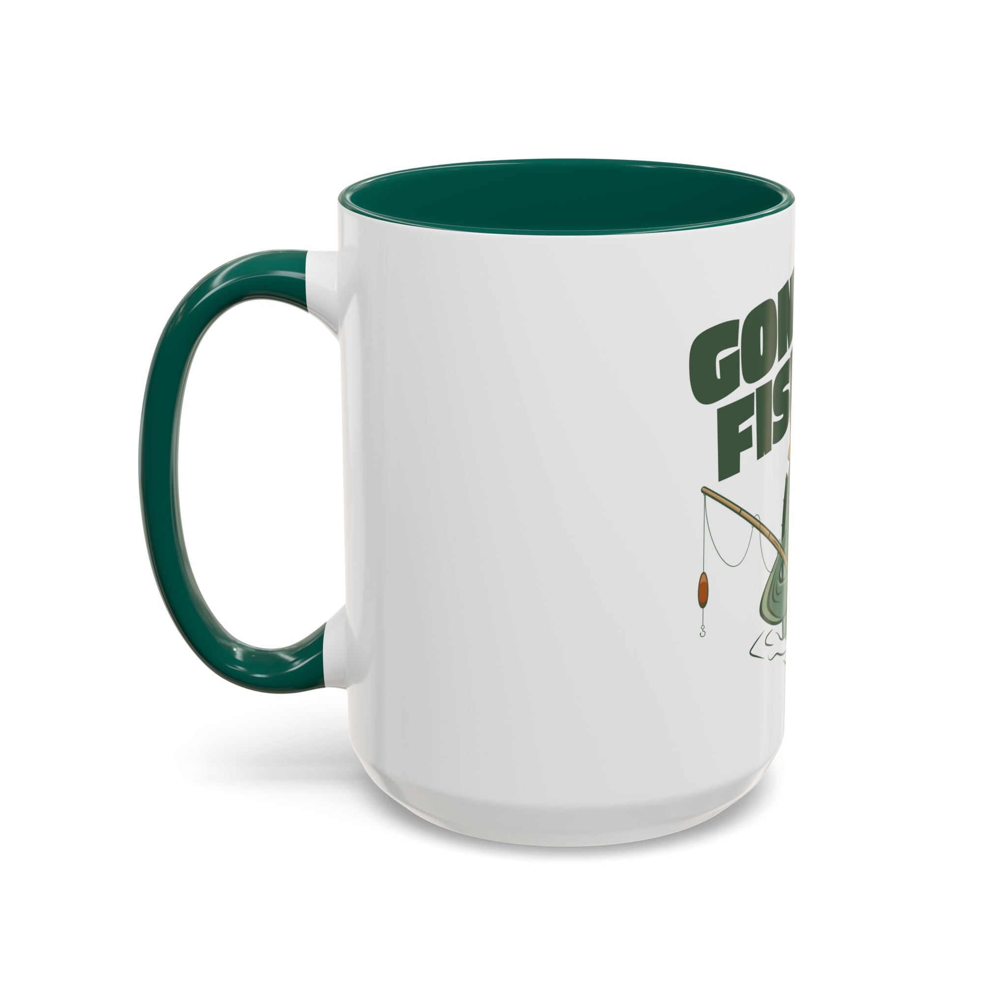 Gone Fishing fish character Mug | 11oz 15oz colorful ceramic