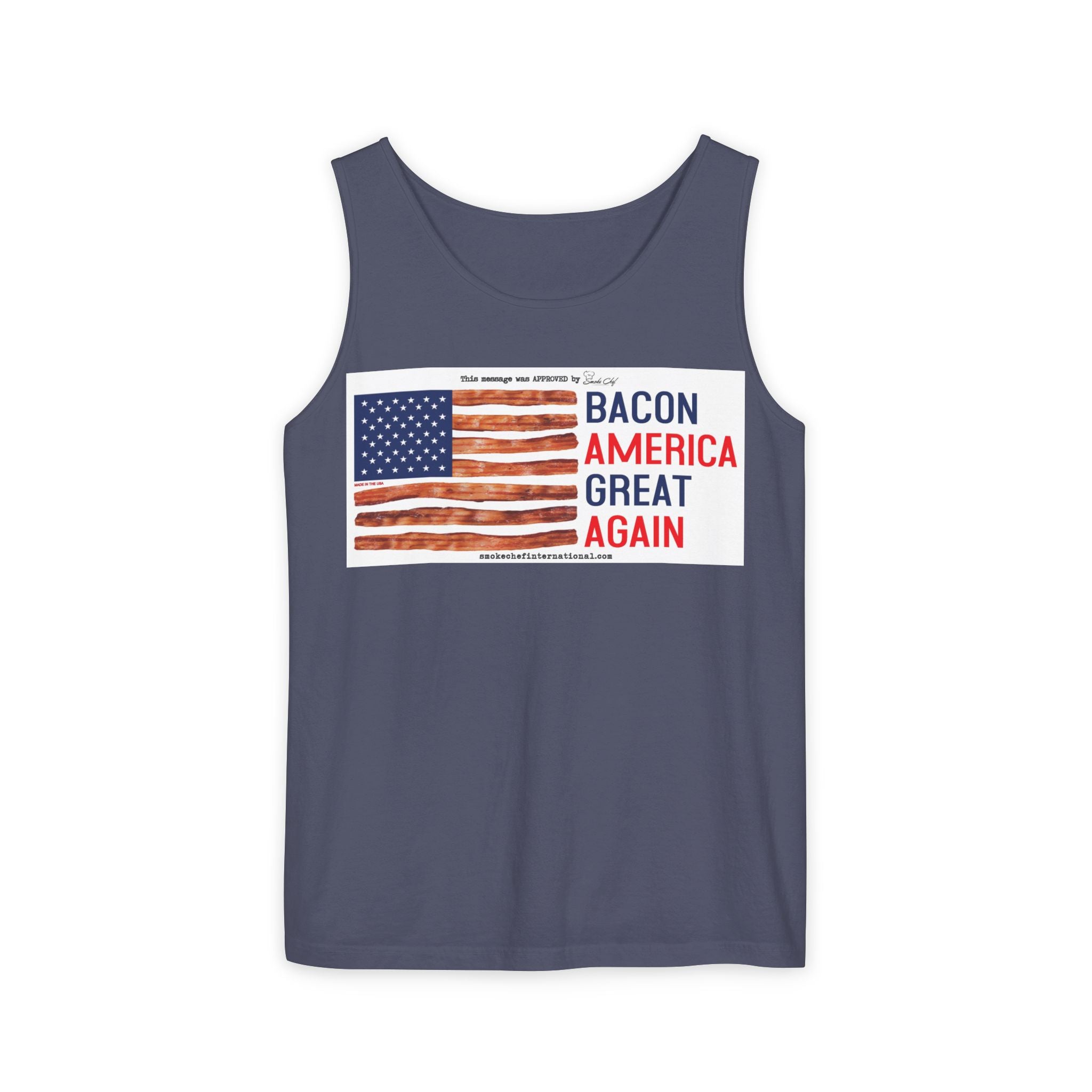 Bacon America Great Again Tank Top | American Flag Bacon Graphic