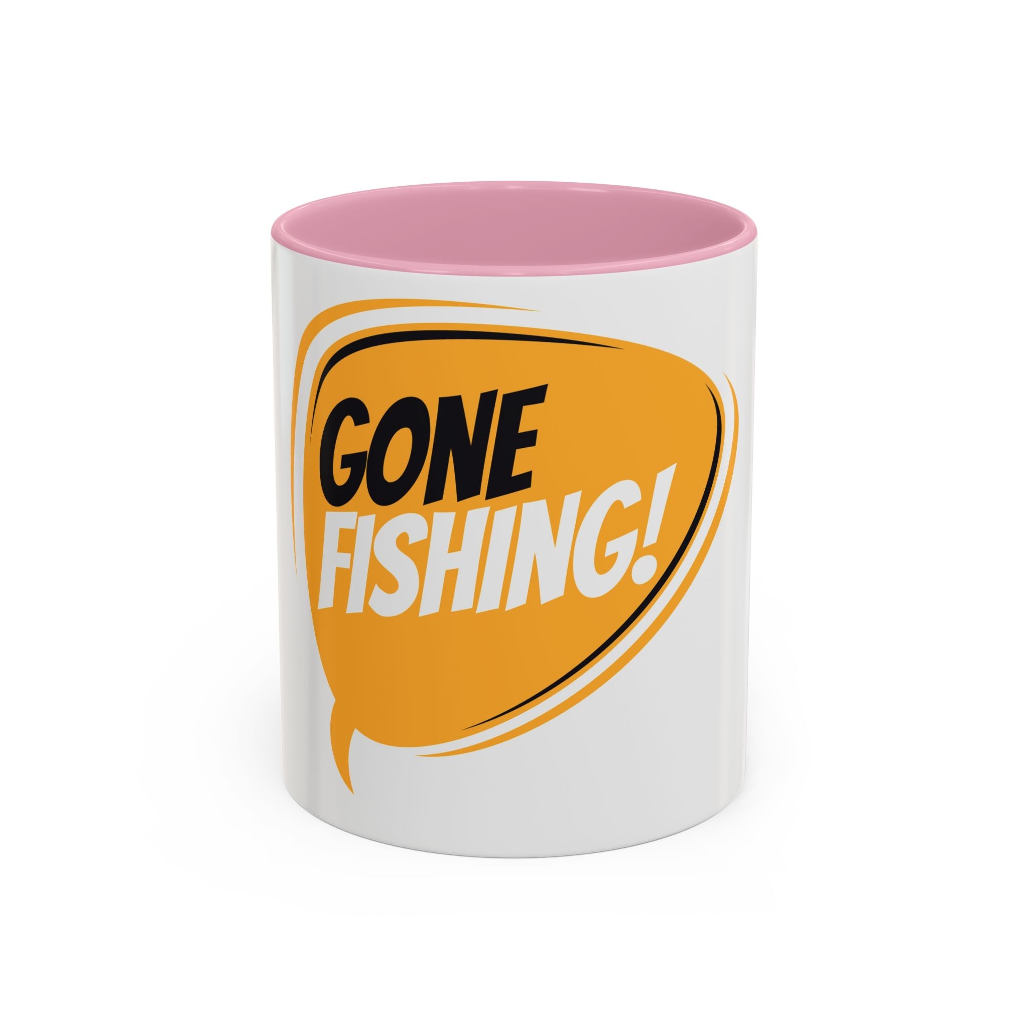 Gone Fishing Speech Bubble Mug | Fishing Quote Coffee Cup