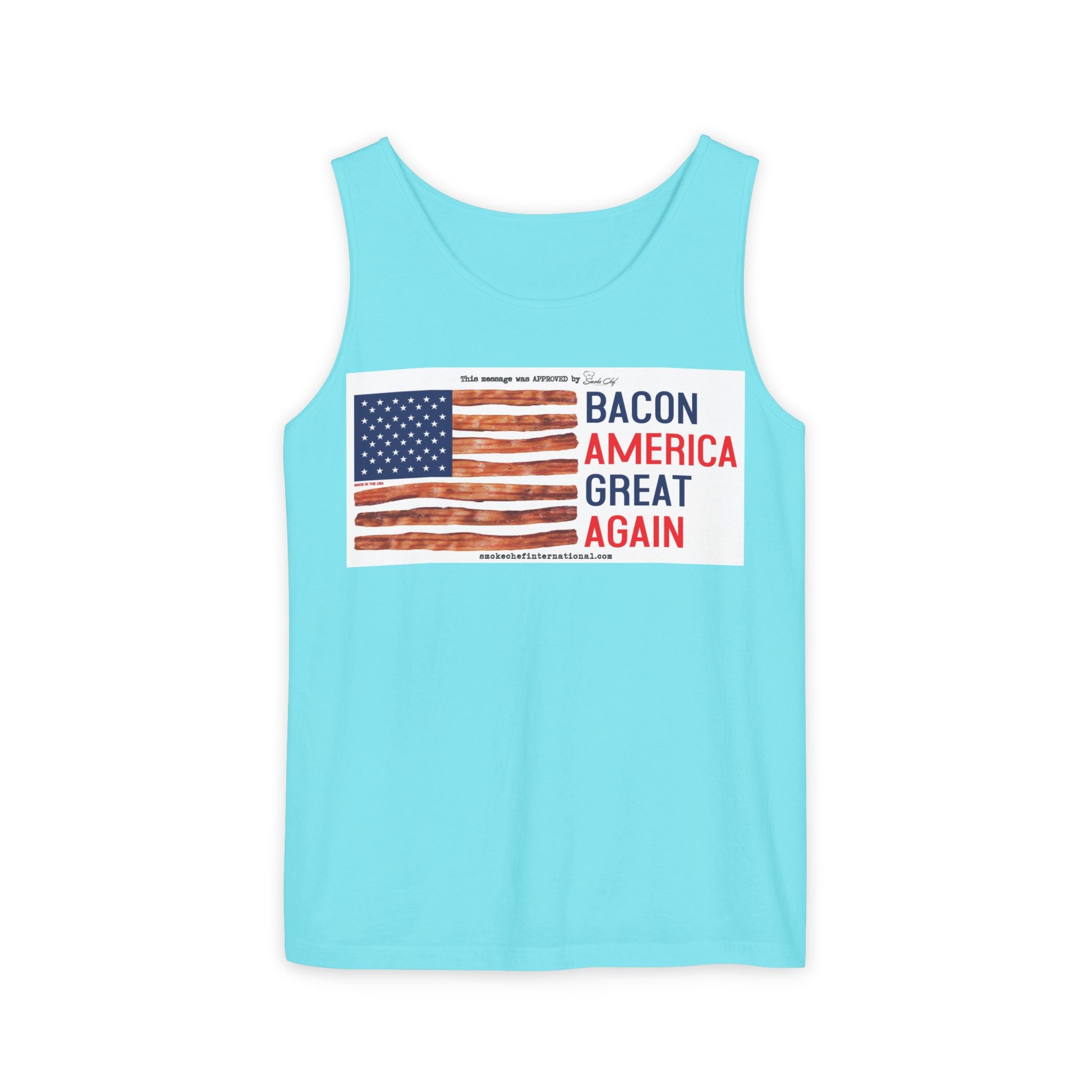 Bacon America Great Again Tank Top | American Flag Bacon Graphic