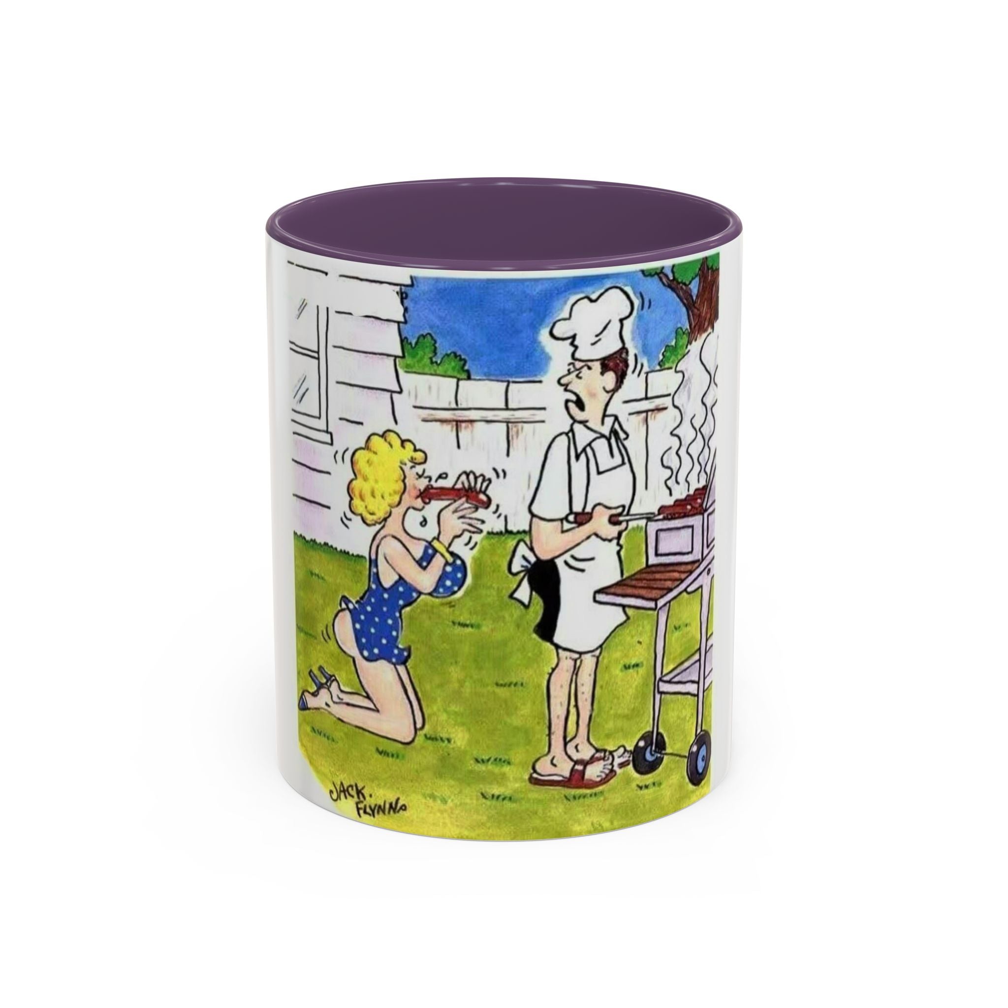 Backyard BBQ Cartoon mug | Accent Coffee Mug 11oz 15oz