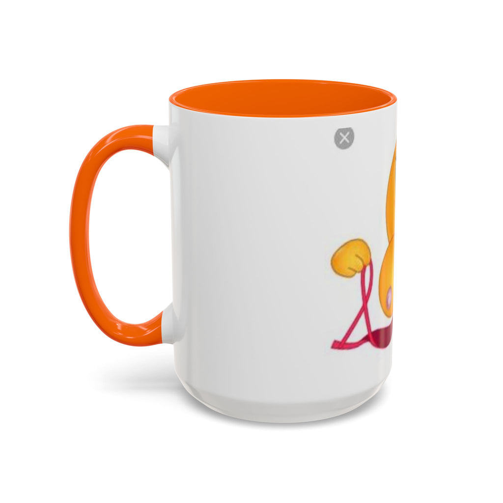 Winking Boob Emoji Mug Accent Coffee Mug | 11oz 15oz