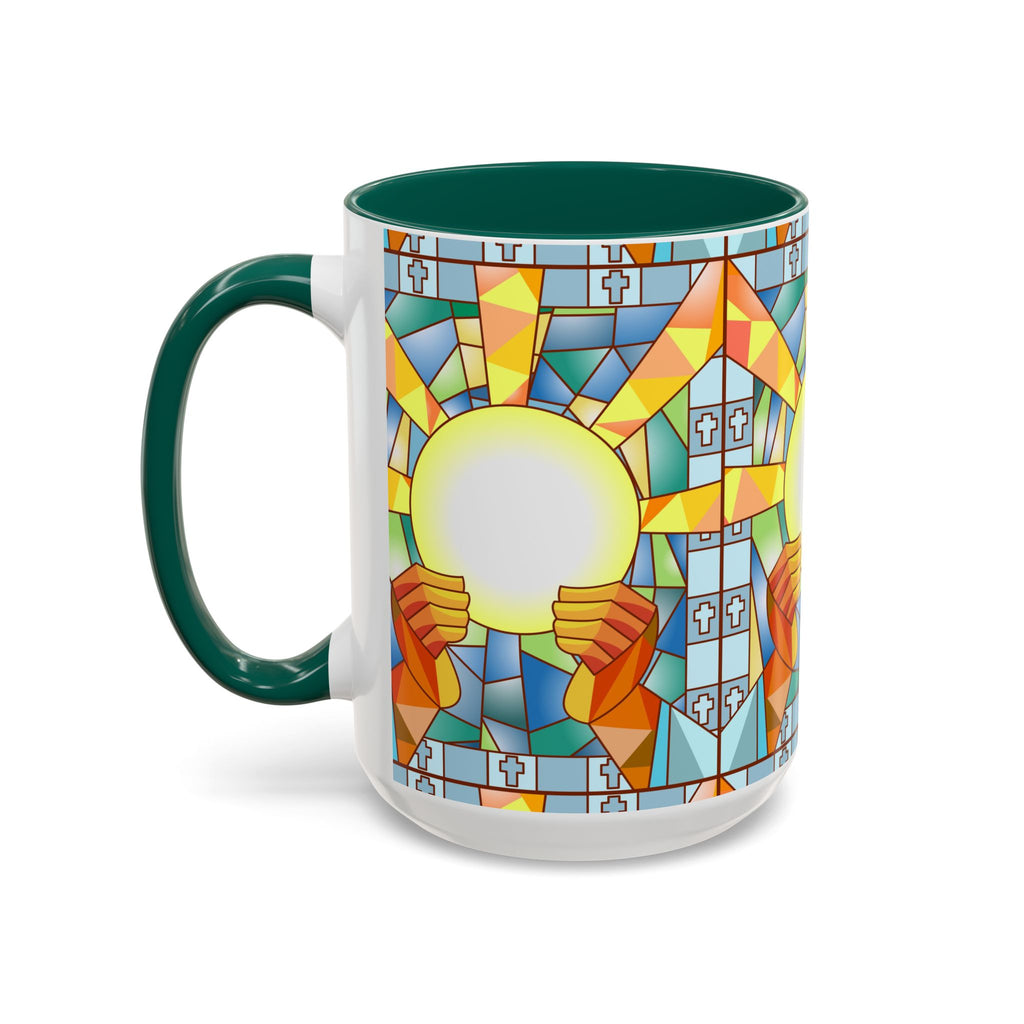Stained Glass Eucharist Chalice Mug | Church Communion Ceramic Mug