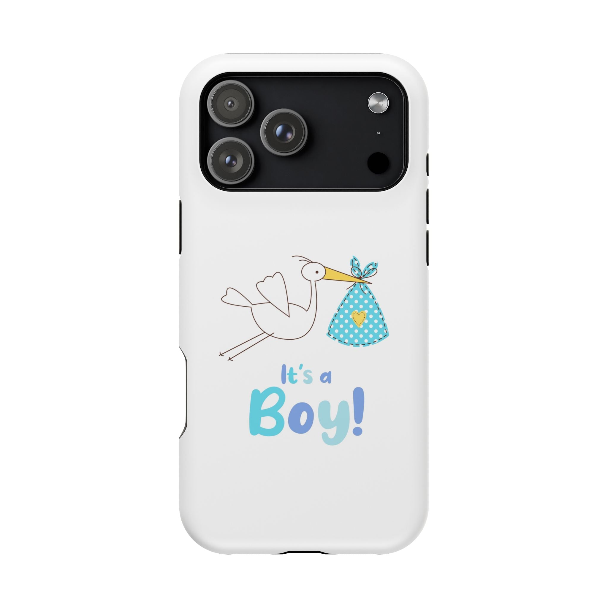 Stork 'It's a Boy' Phone Case | Impact-Resistant Case