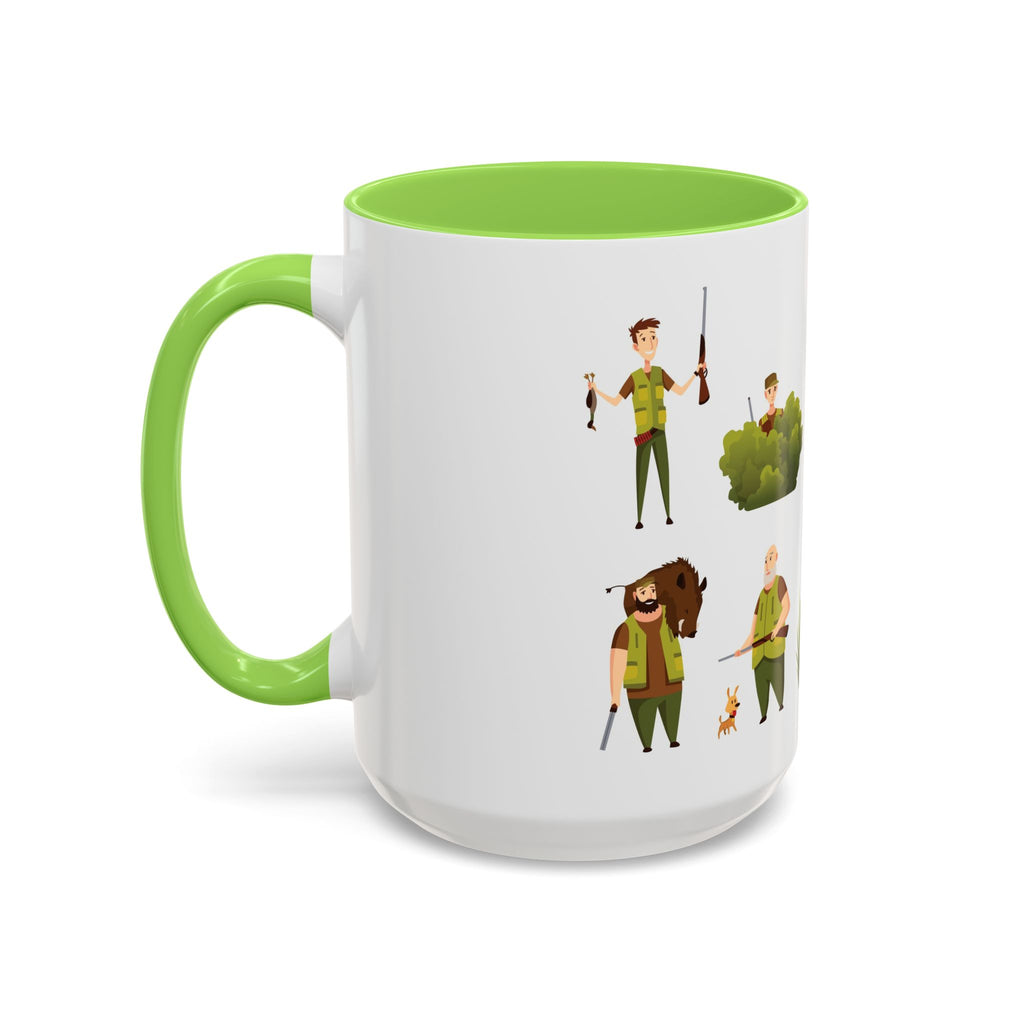 Hunter Pattern Mug | Hunting Illustrations, Outdoorsman Coffee Cup