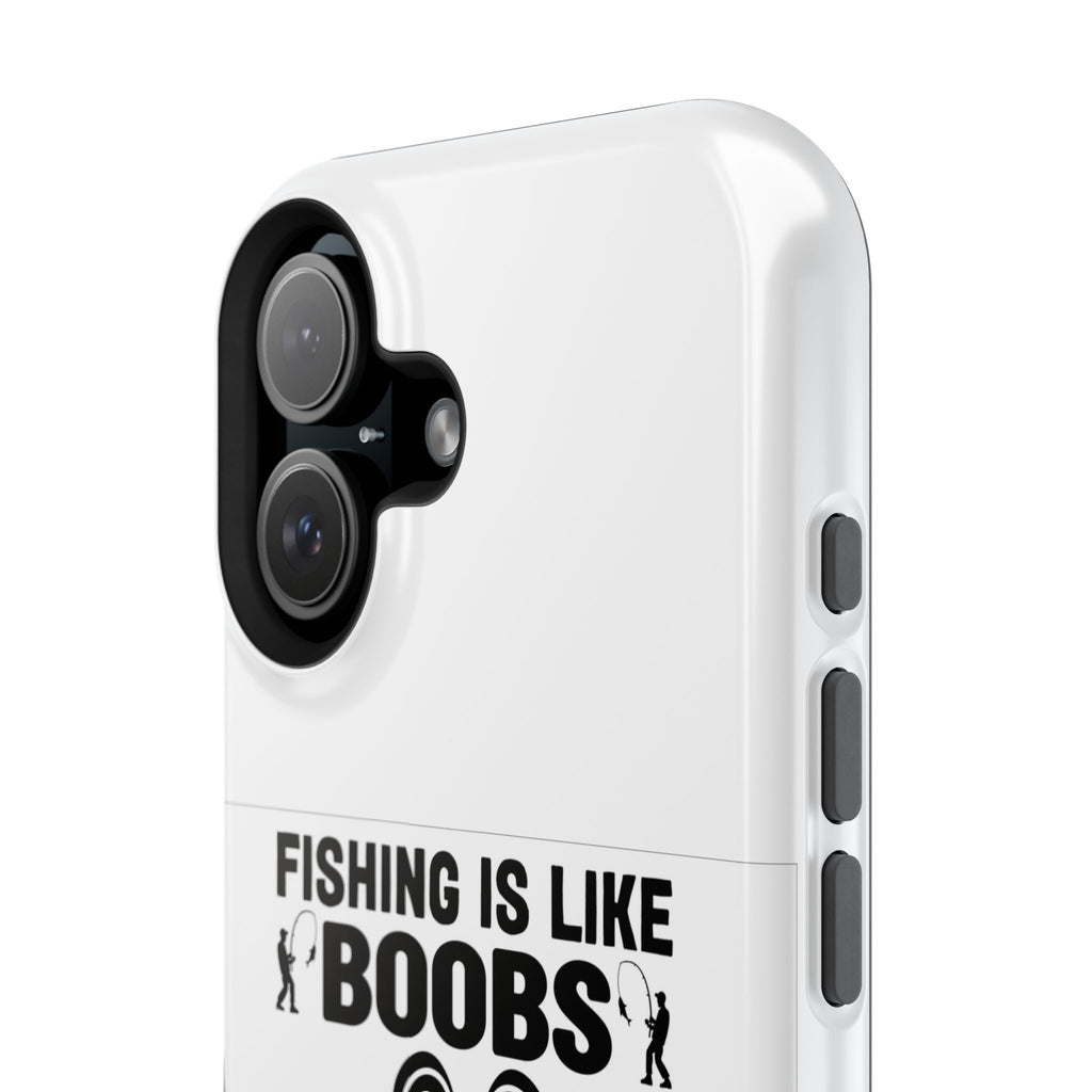 Fishing Is Like Boobs phone case | Impact-Resistant Case