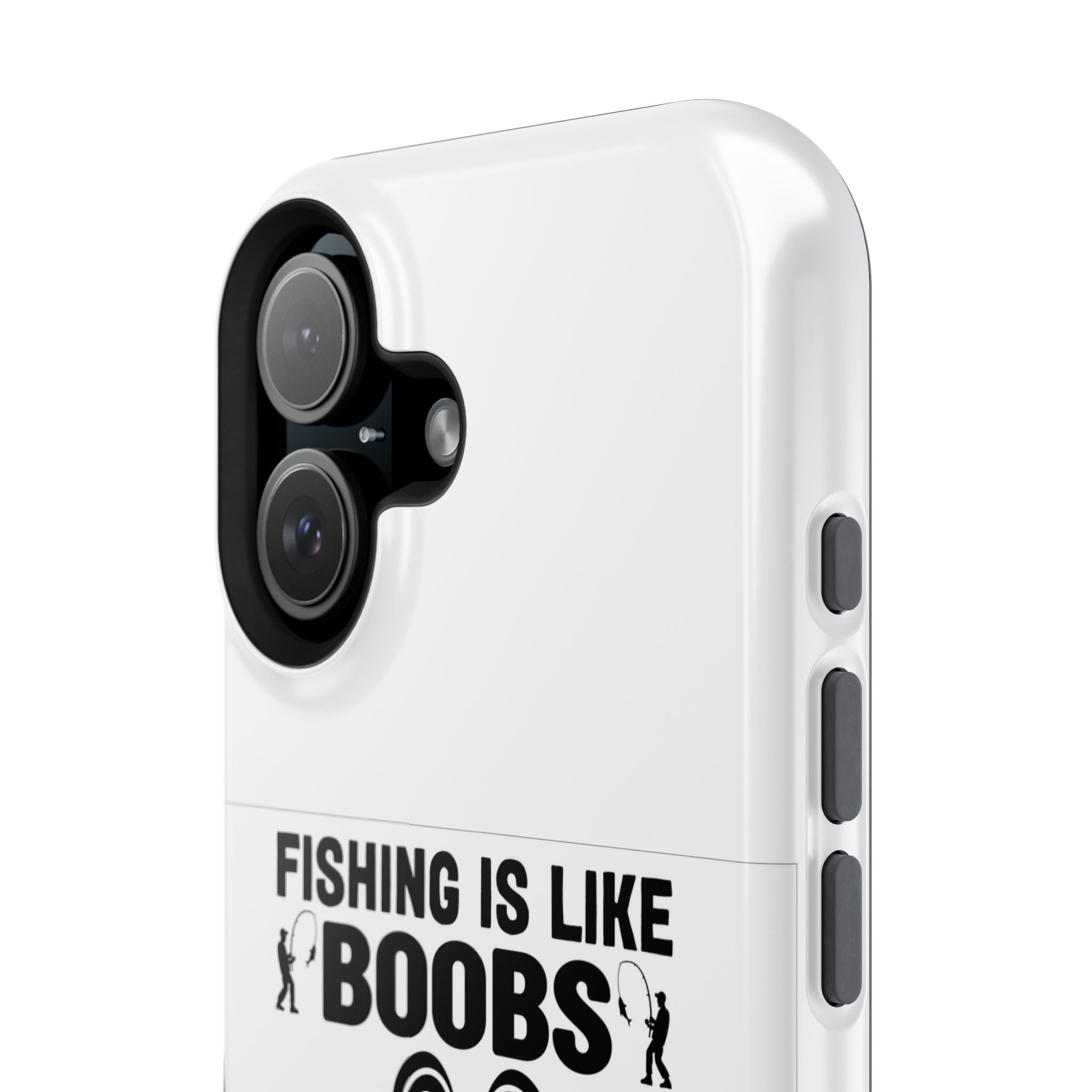 Fishing Is Like Boobs phone case | Impact-Resistant Case