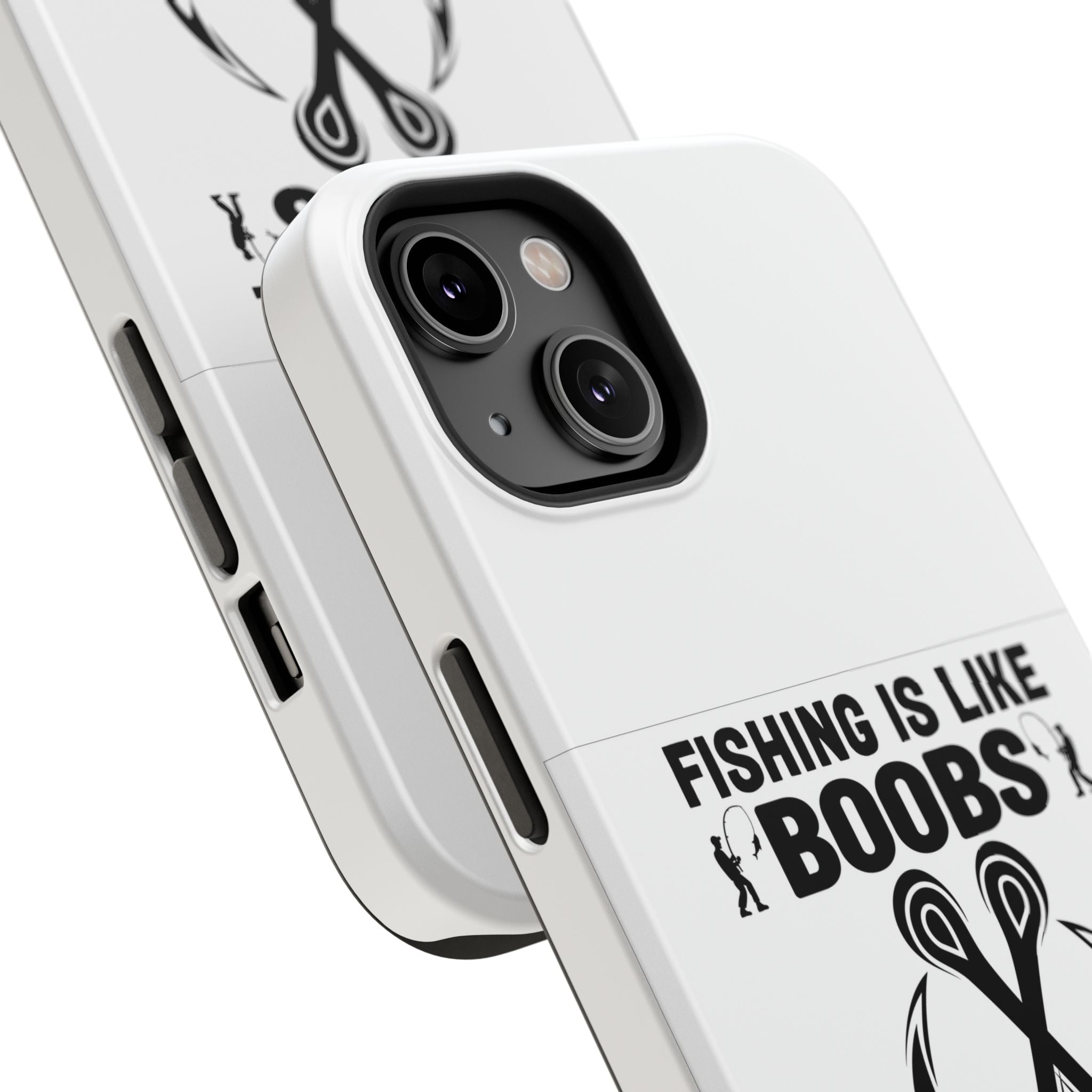 Fishing Is Like Boobs phone case | Impact-Resistant Case