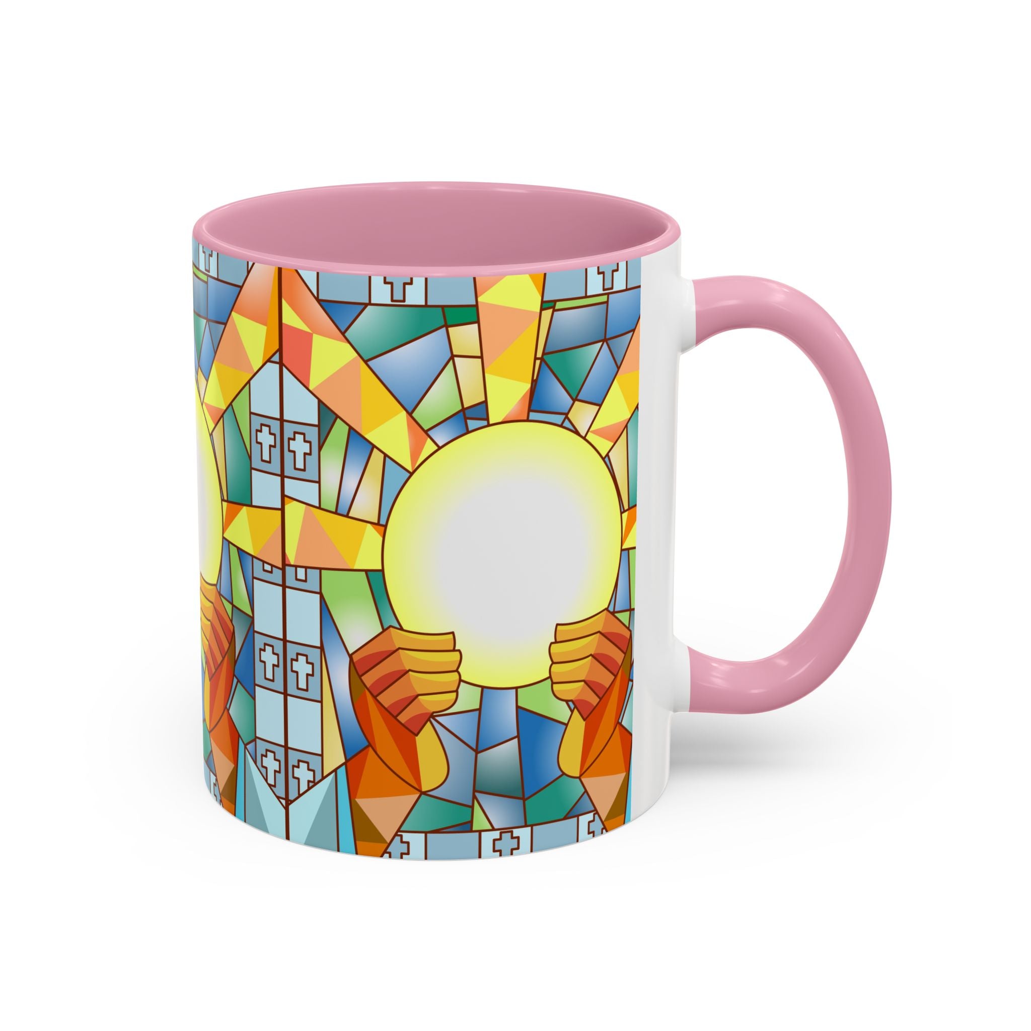 Stained Glass Eucharist Chalice Mug | Church Communion Ceramic Mug