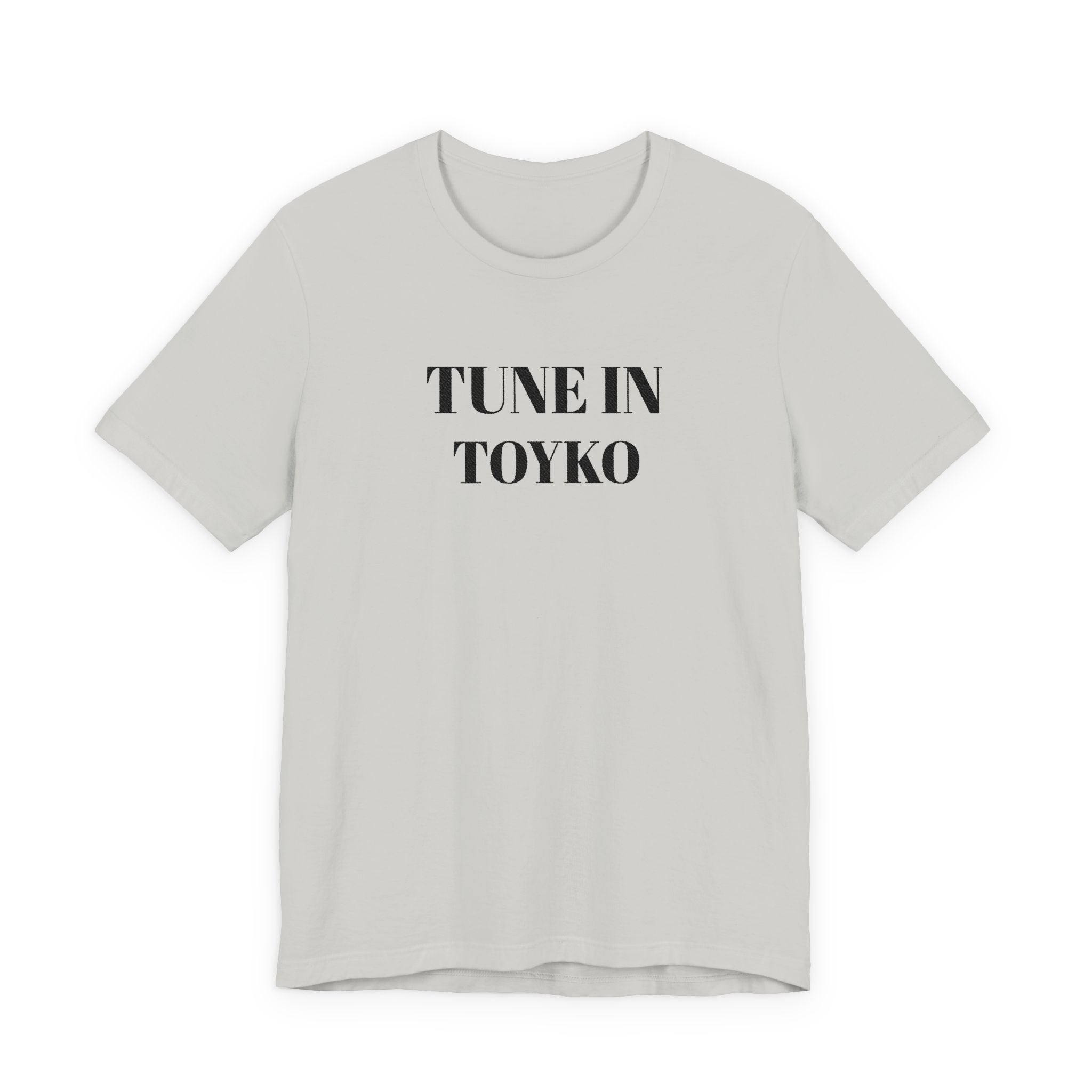 Tune In Toyko Tee | Text Graphic Shirt, Minimalist Stencil Typography