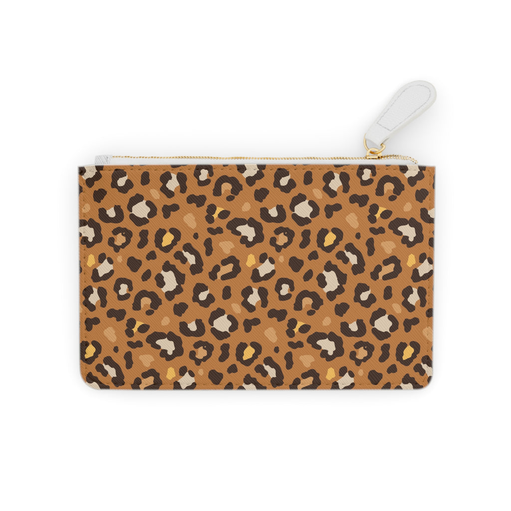 Leopard Print Mini Clutch Bag | Brown Cheetah Pattern Accessory