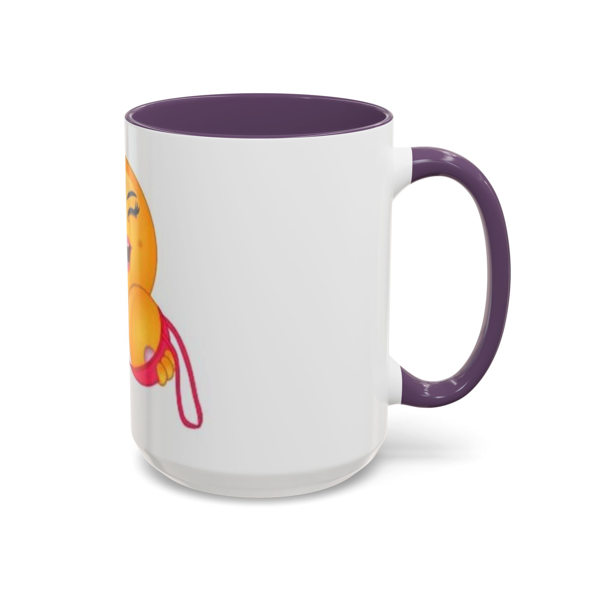 Winking Boob Emoji Mug Accent Coffee Mug | 11oz 15oz