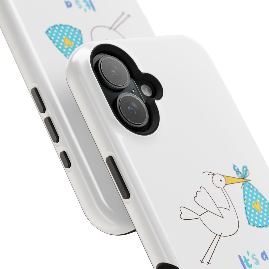 Stork 'It's a Boy' Phone Case | Impact-Resistant Case