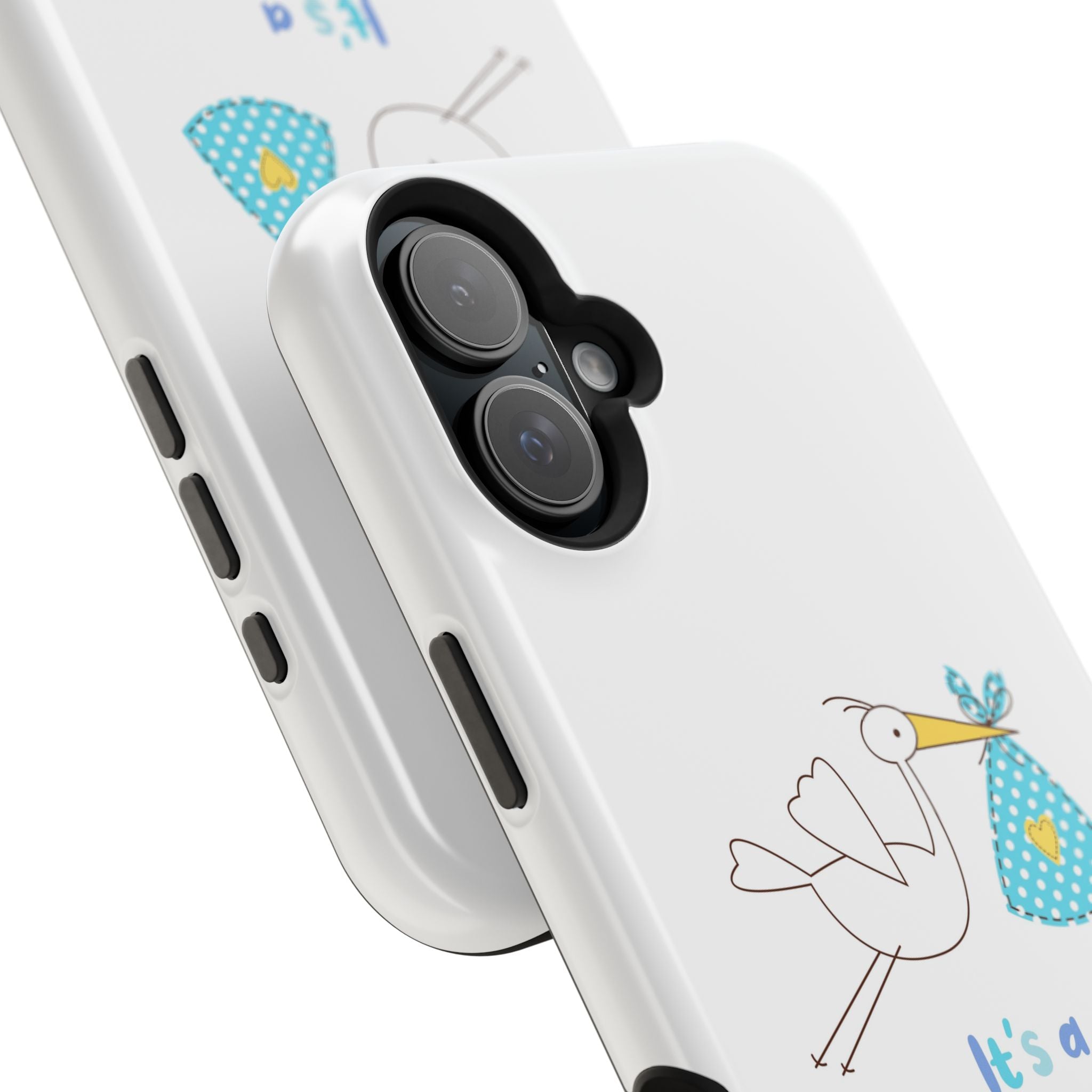Stork 'It's a Boy' Phone Case | Impact-Resistant Case