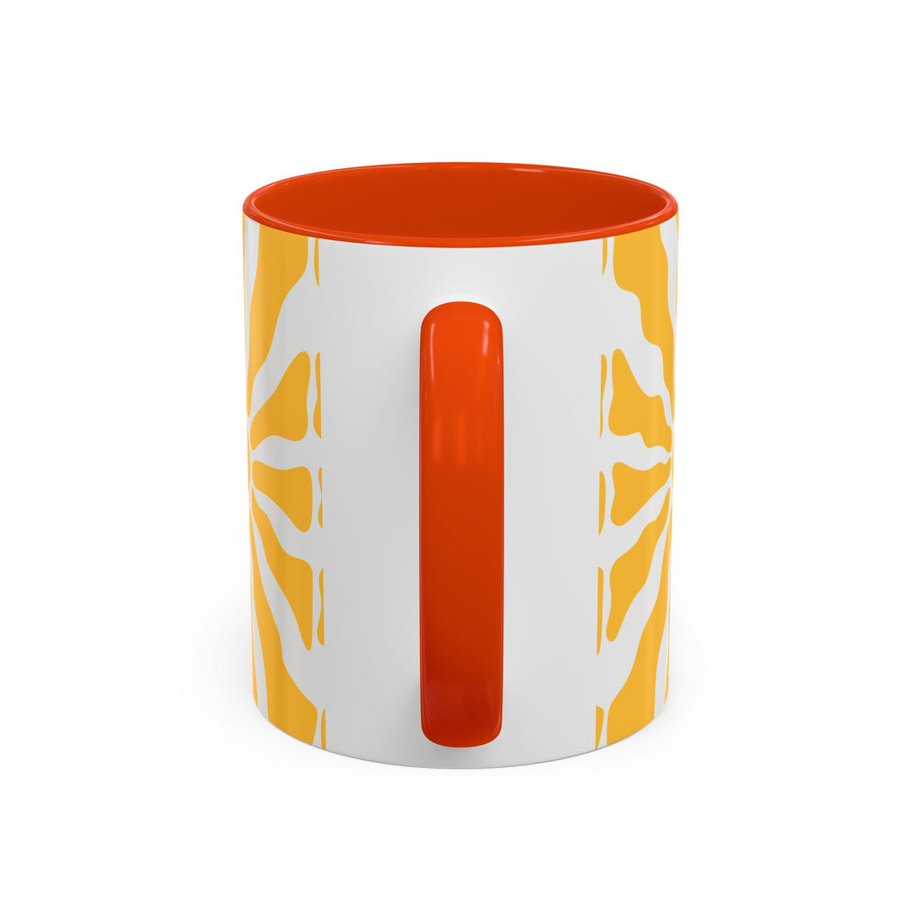 Yellow Sunburst Mug | Ceramic Coffee Cup