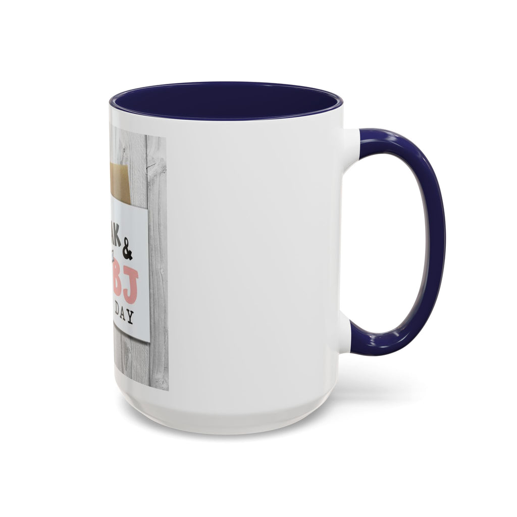 Happy Steak & BJ Day Mug | Novelty Coffee Mug, Humorous Holiday Design