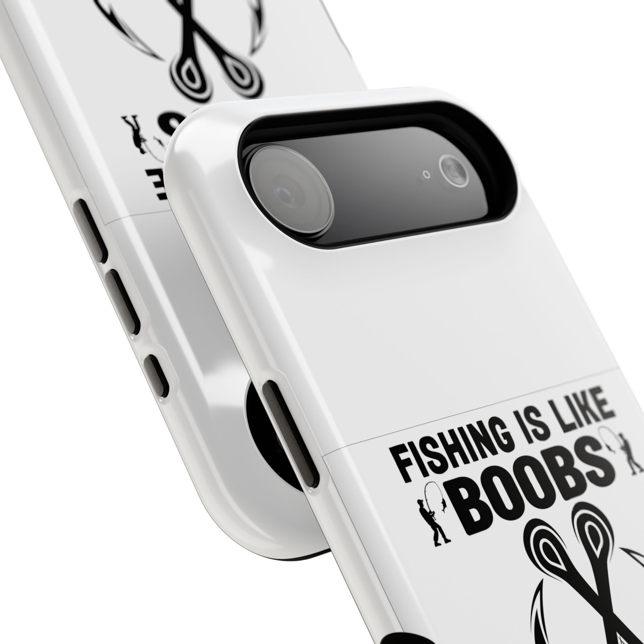 Fishing Is Like Boobs phone case | Impact-Resistant Case