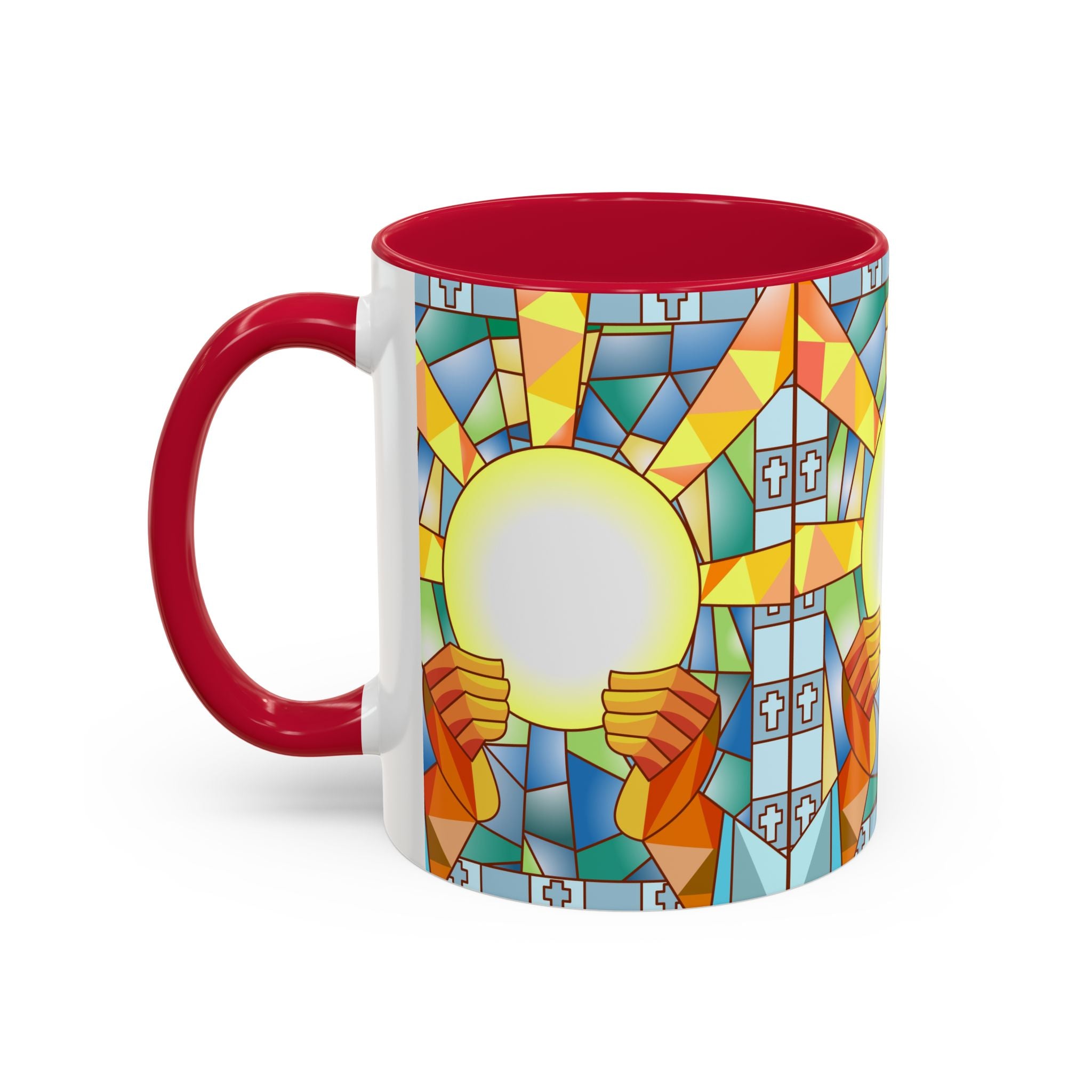 Stained Glass Eucharist Chalice Mug | Church Communion Ceramic Mug