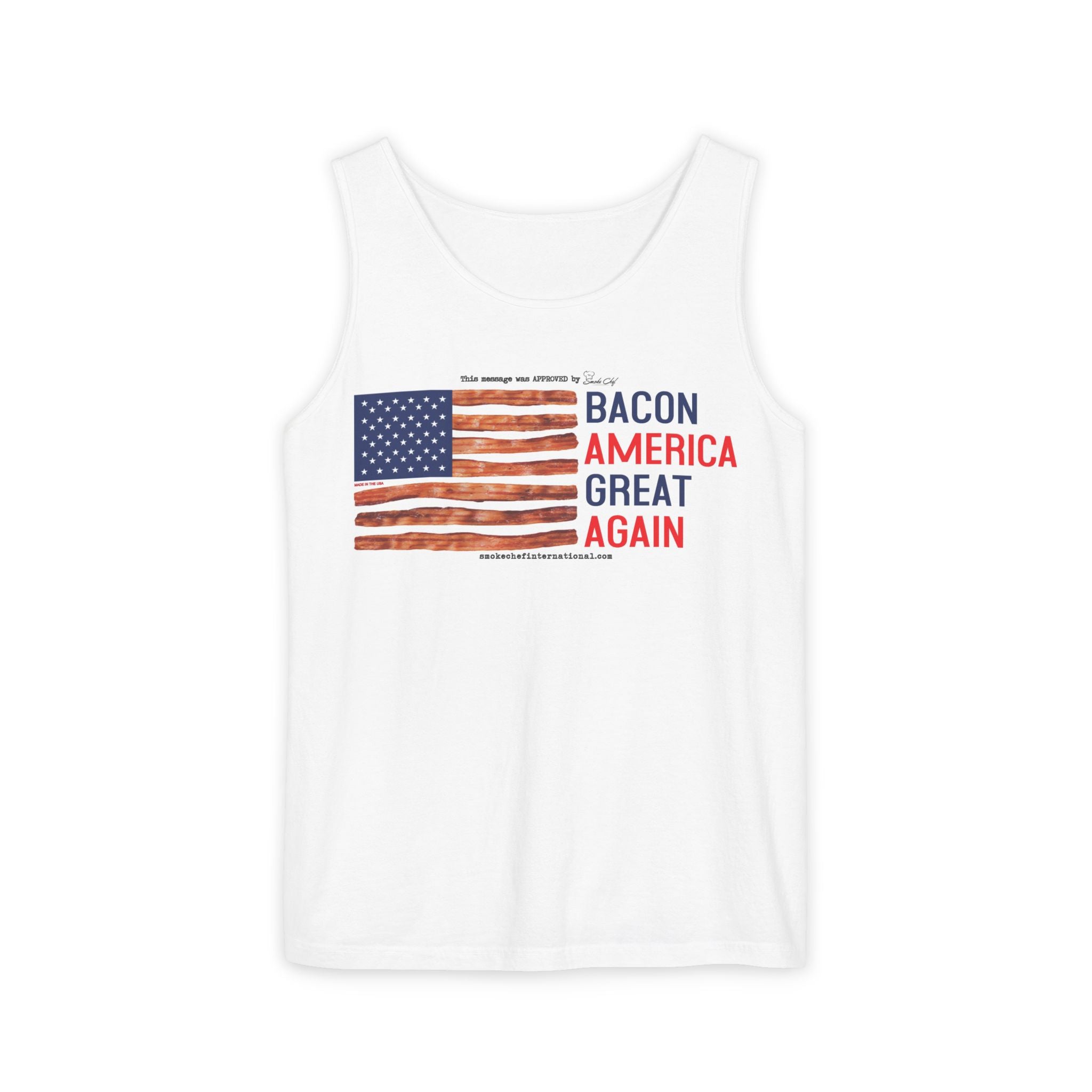 Bacon America Great Again Tank Top | American Flag Bacon Graphic