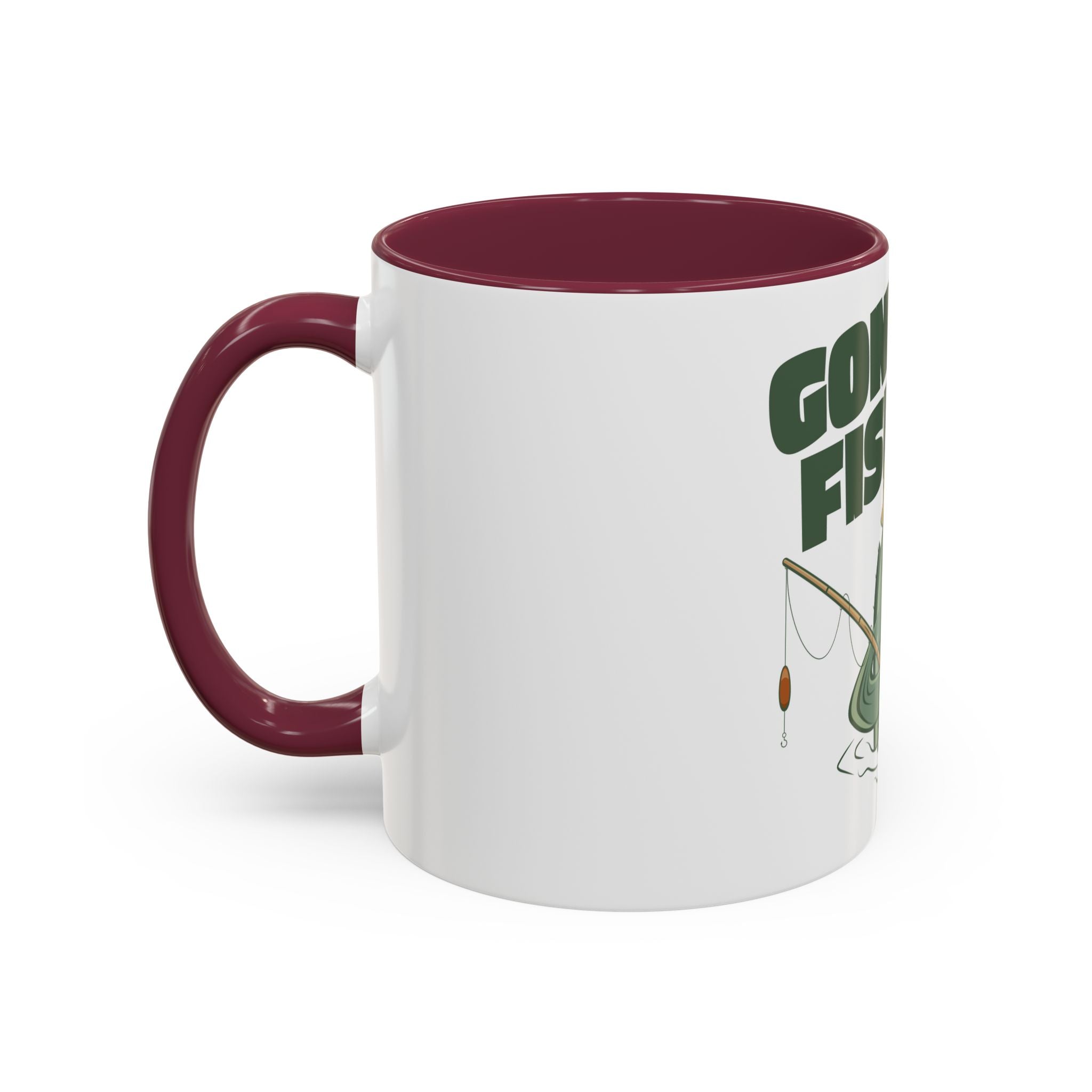 Gone Fishing fish character Mug | 11oz 15oz colorful ceramic