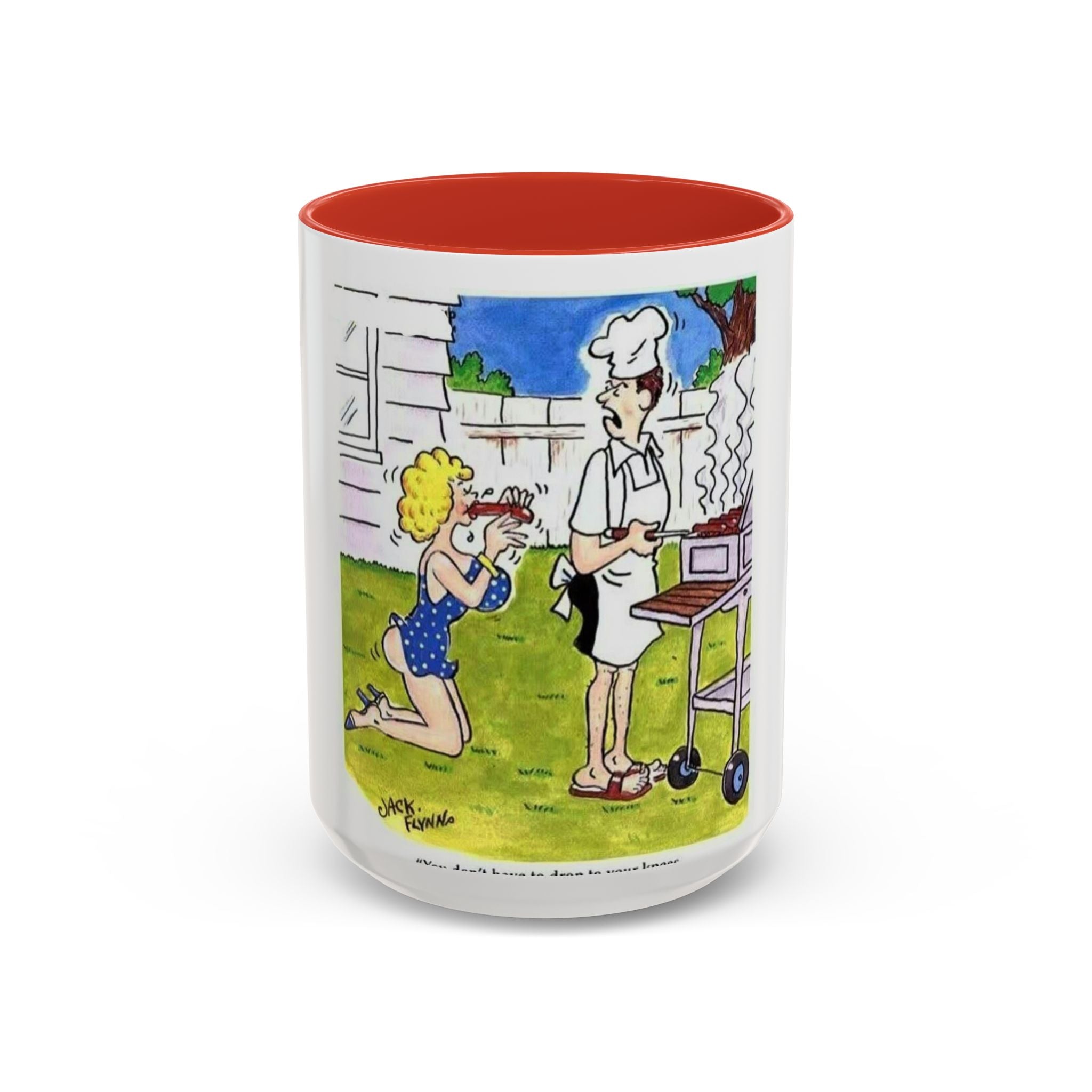 Backyard BBQ Cartoon mug | Accent Coffee Mug 11oz 15oz