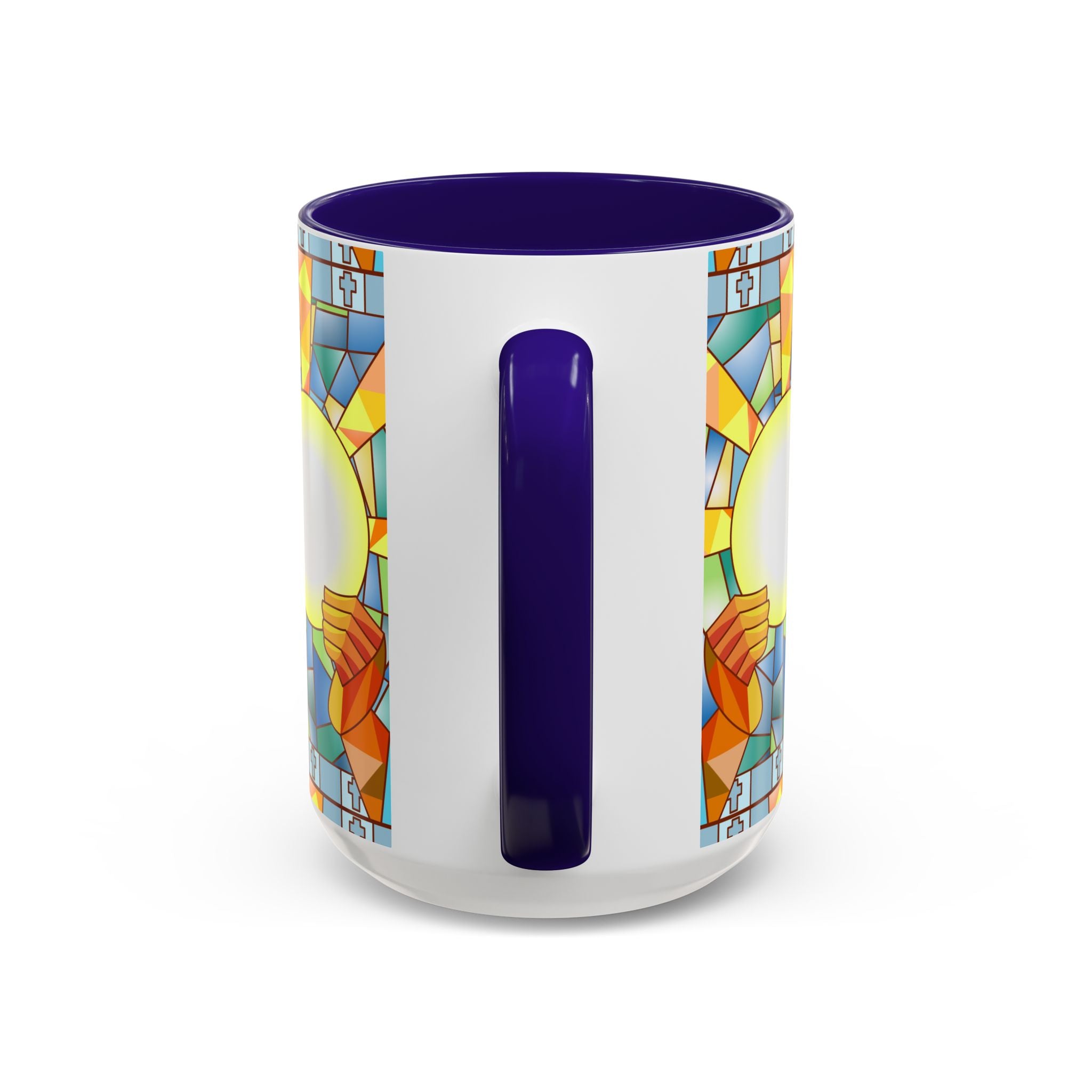 Stained Glass Eucharist Chalice Mug | Church Communion Ceramic Mug