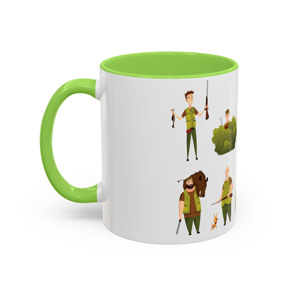 Hunter Pattern Mug | Hunting Illustrations, Outdoorsman Coffee Cup