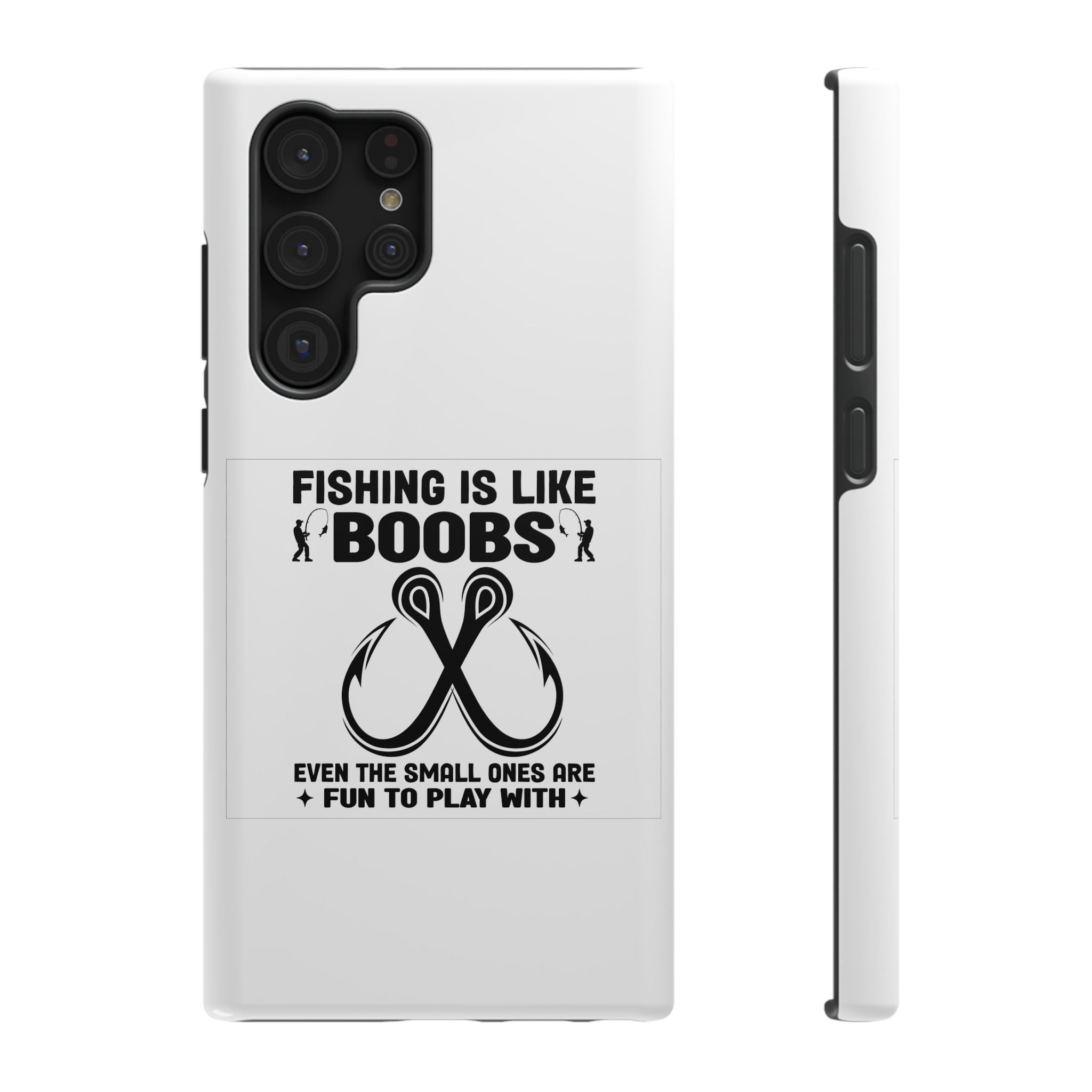 Fishing Is Like Boobs phone case | Impact-Resistant Case