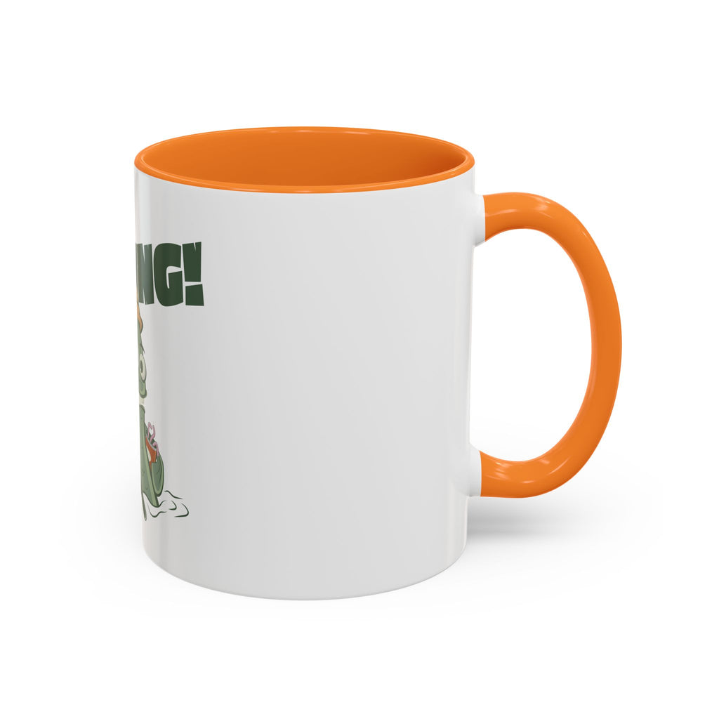 Gone Fishing fish character Mug | 11oz 15oz colorful ceramic