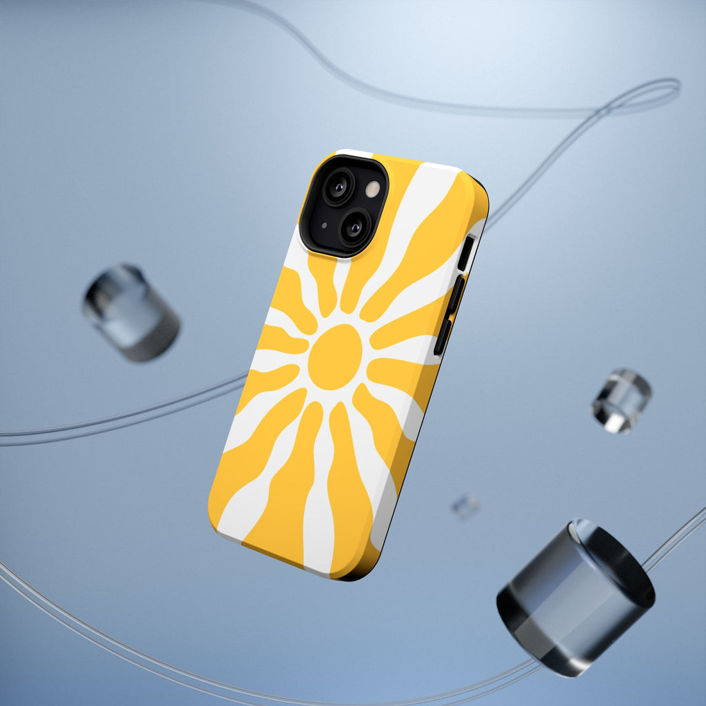 Retro Sunburst iPhone Case | Impact-Resistant Phone Case