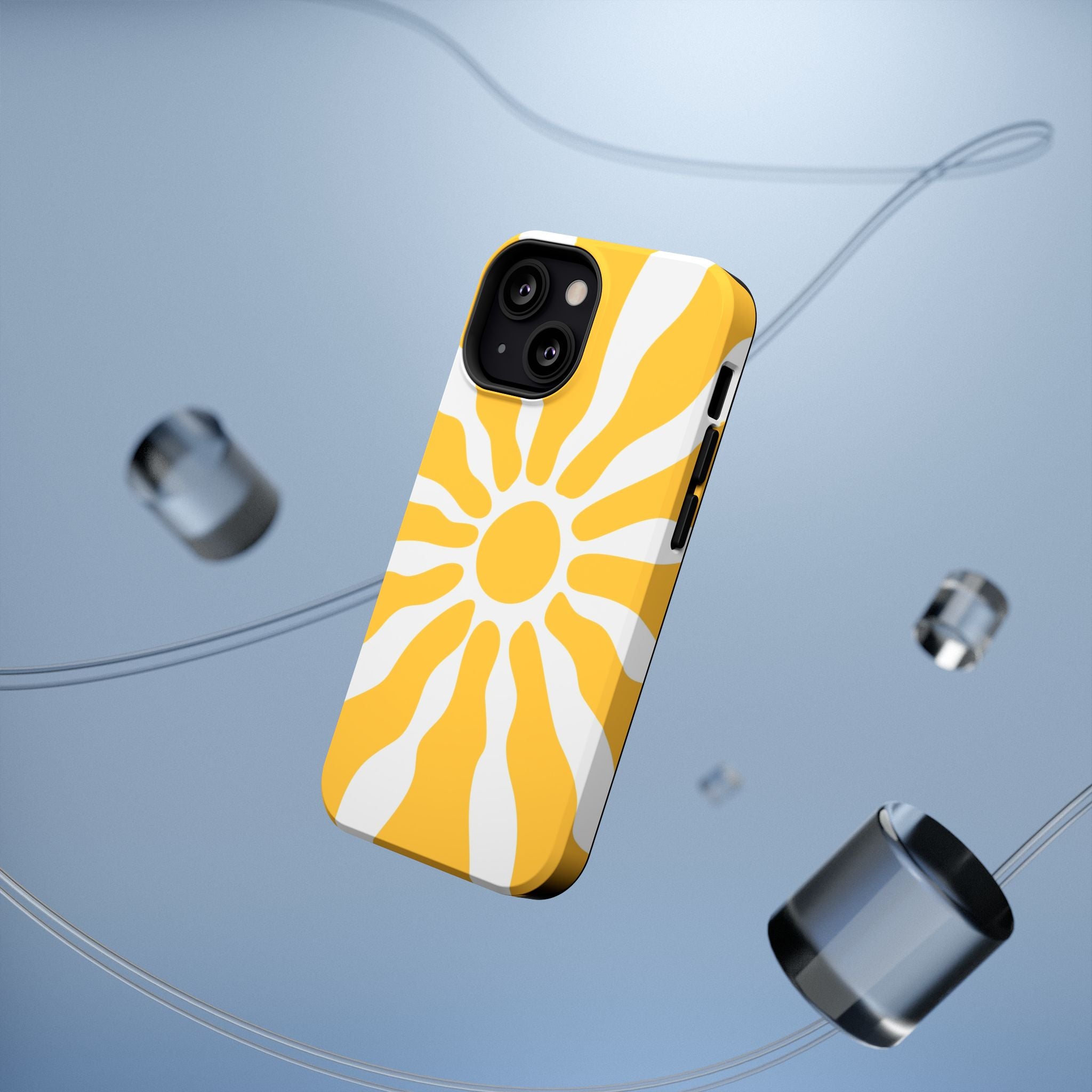 Retro Sunburst iPhone Case | Impact-Resistant Phone Case