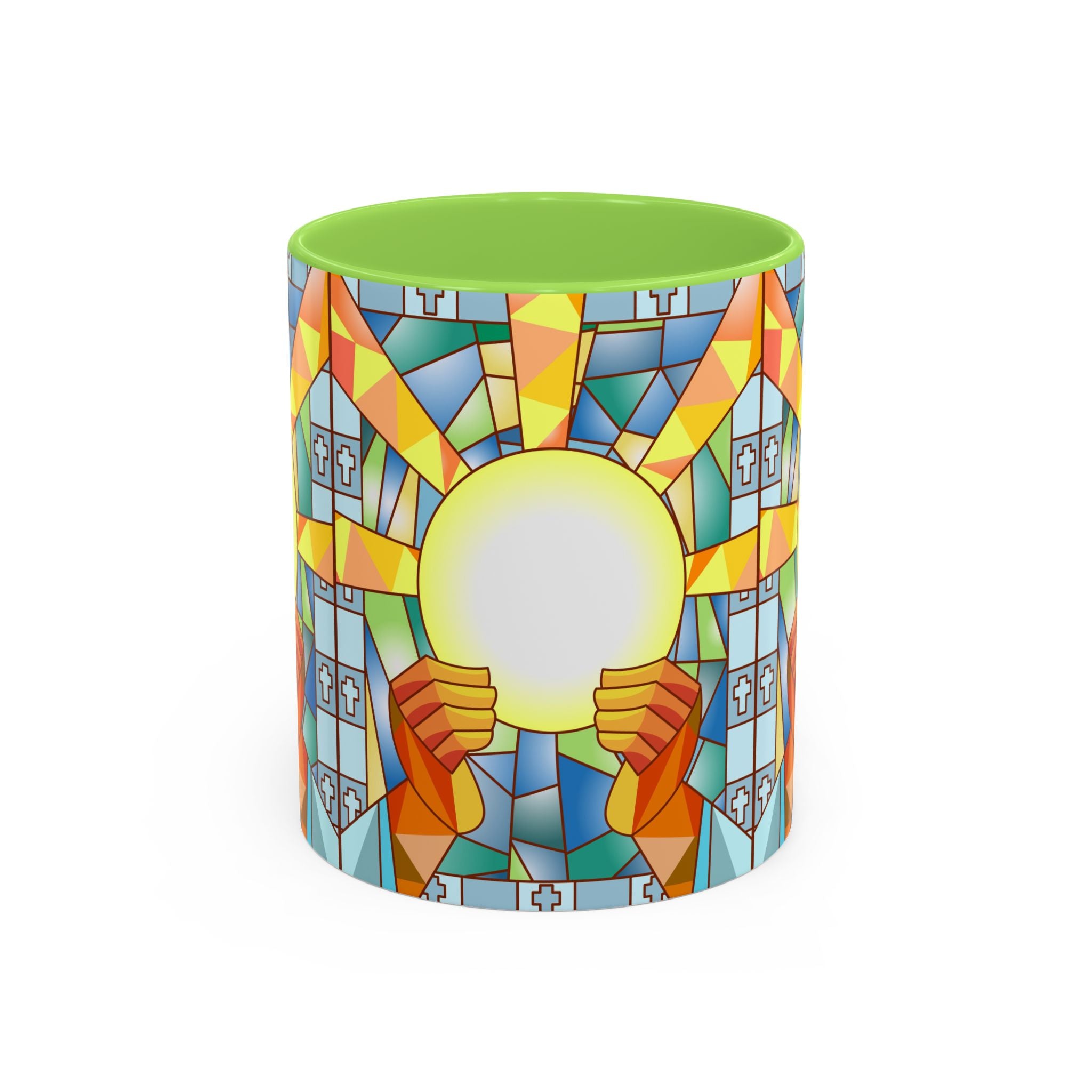 Stained Glass Eucharist Chalice Mug | Church Communion Ceramic Mug