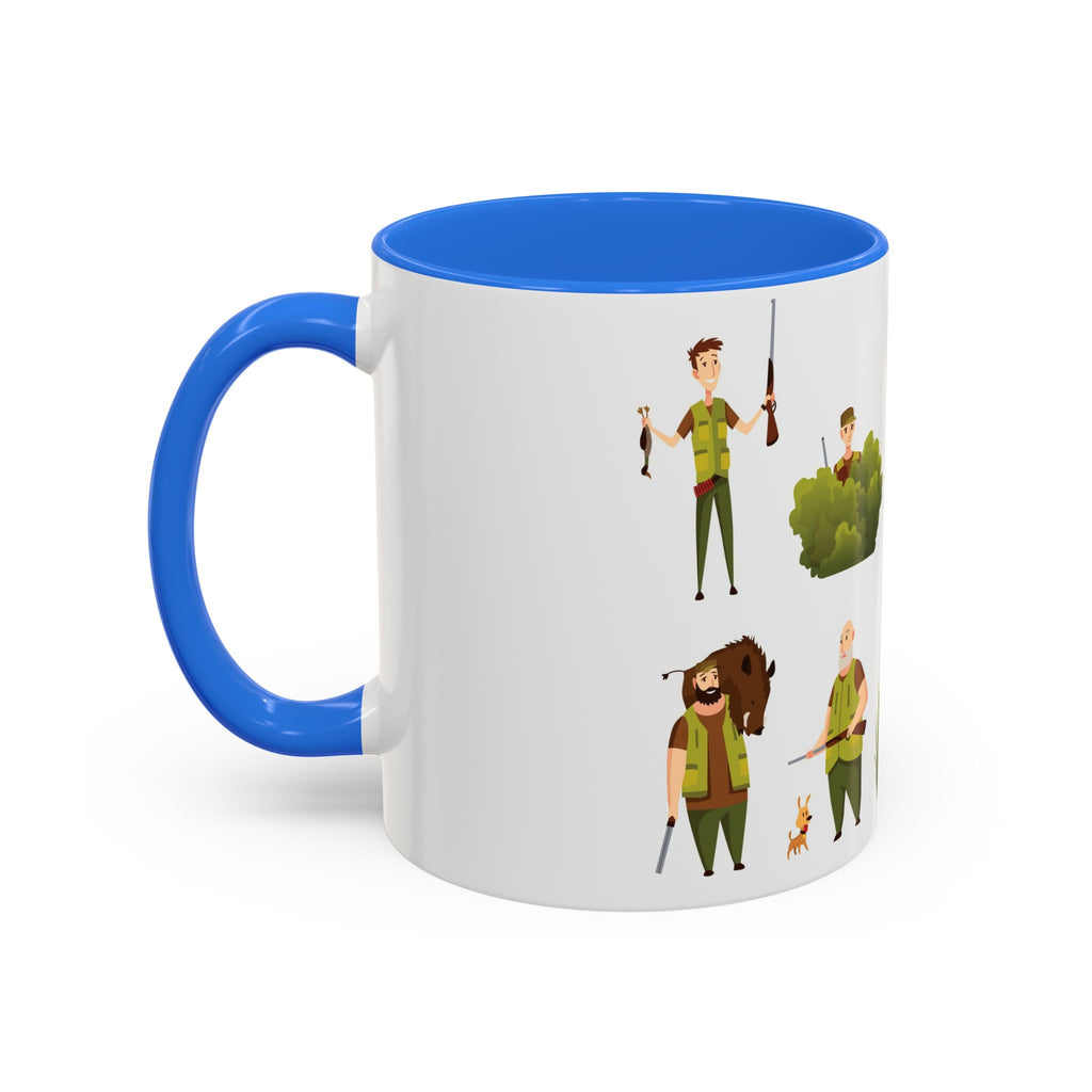 Hunter Pattern Mug | Hunting Illustrations, Outdoorsman Coffee Cup