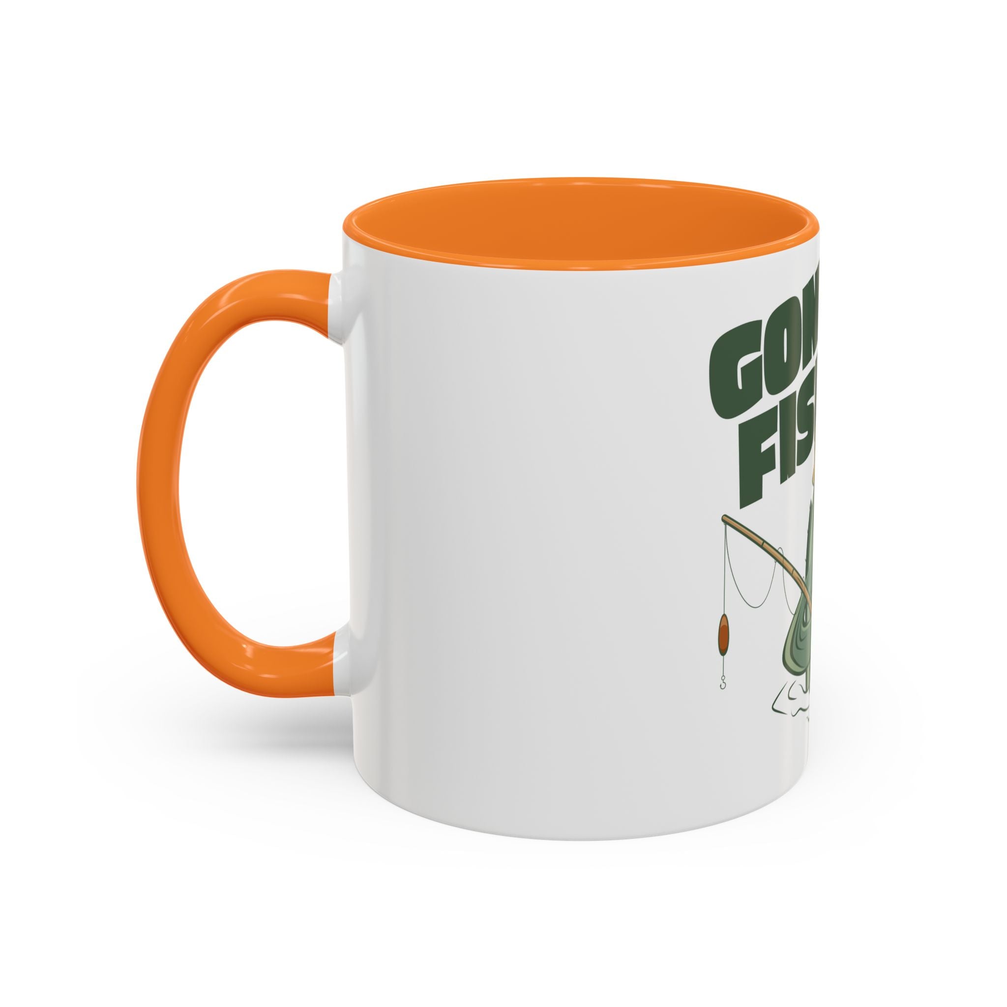 Gone Fishing fish character Mug | 11oz 15oz colorful ceramic