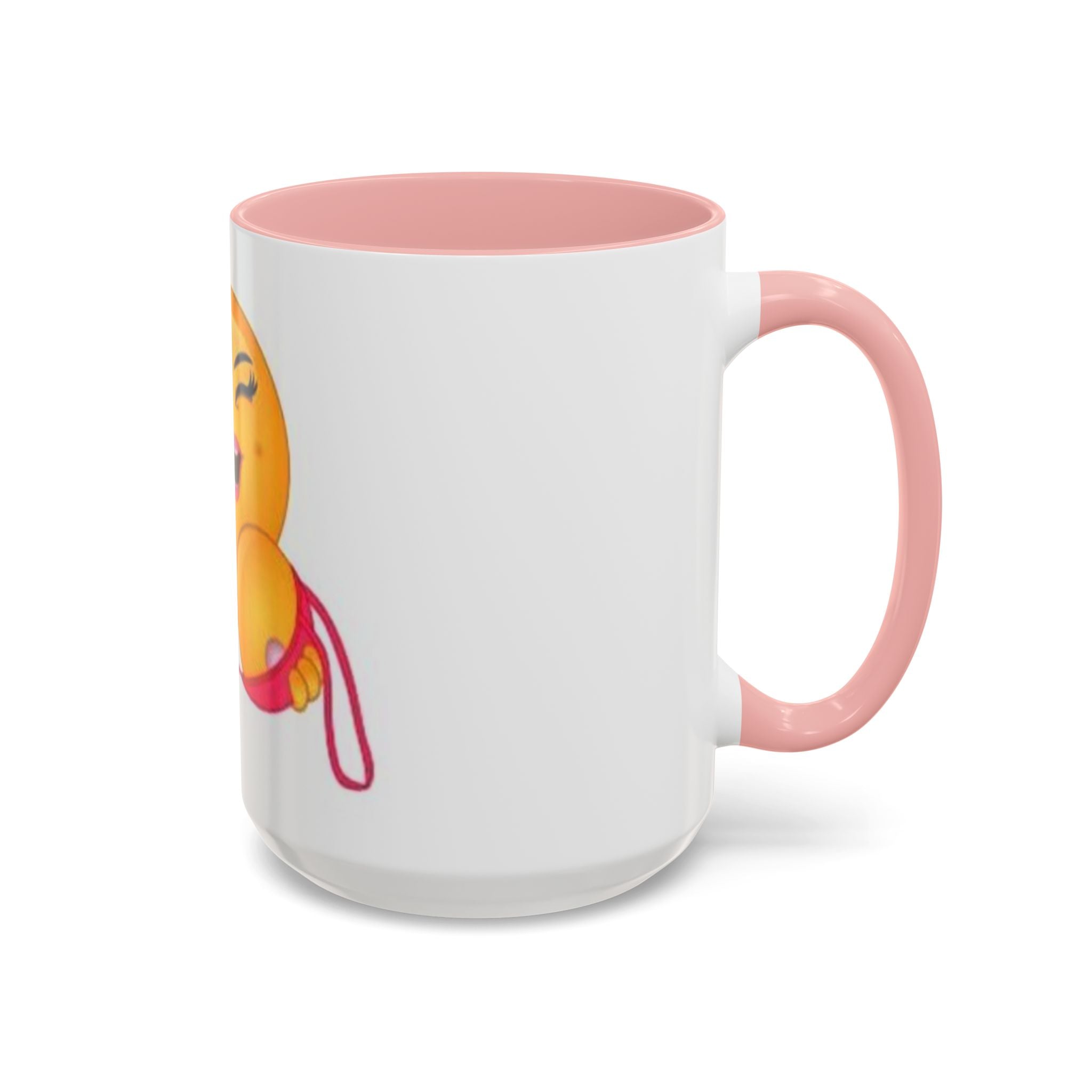 Winking Boob Emoji Mug Accent Coffee Mug | 11oz 15oz