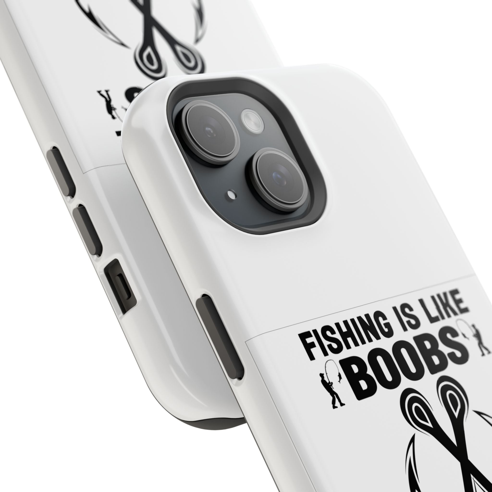 Fishing Is Like Boobs phone case | Impact-Resistant Case