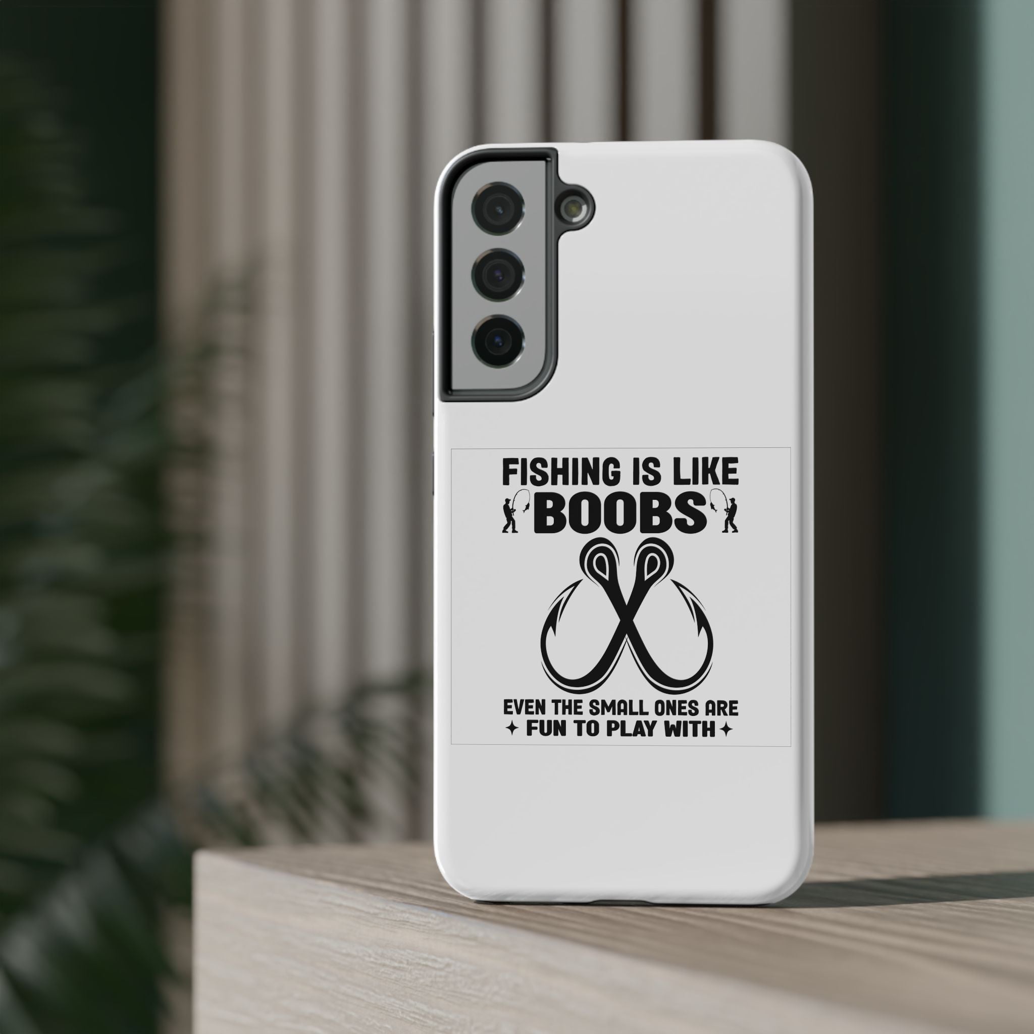 Fishing Is Like Boobs phone case | Impact-Resistant Case
