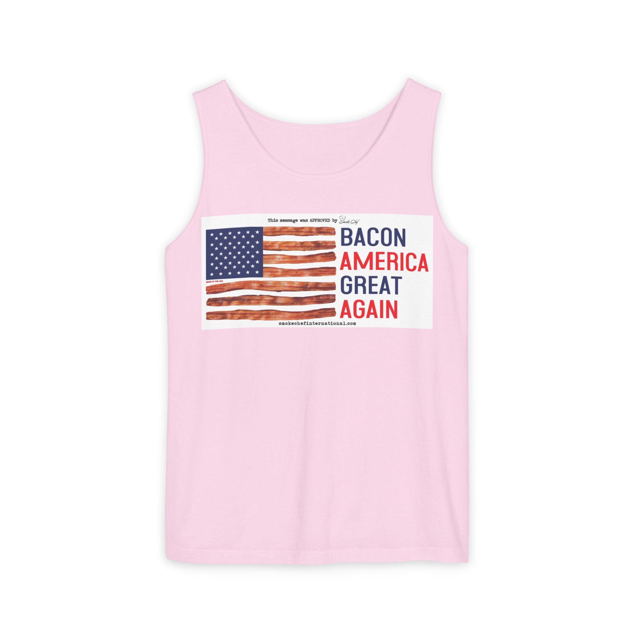 Bacon America Great Again Tank Top | American Flag Bacon Graphic