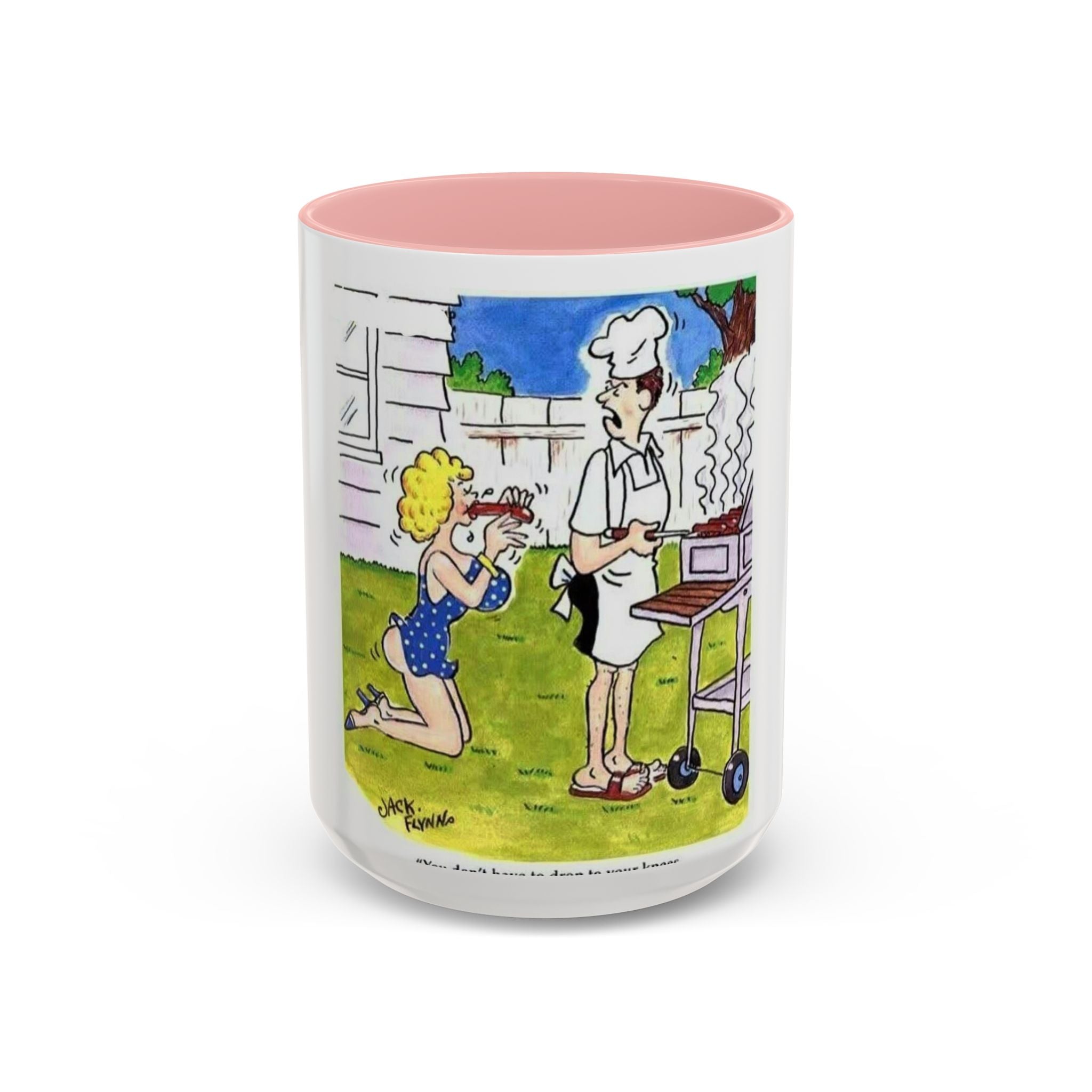 Backyard BBQ Cartoon mug | Accent Coffee Mug 11oz 15oz