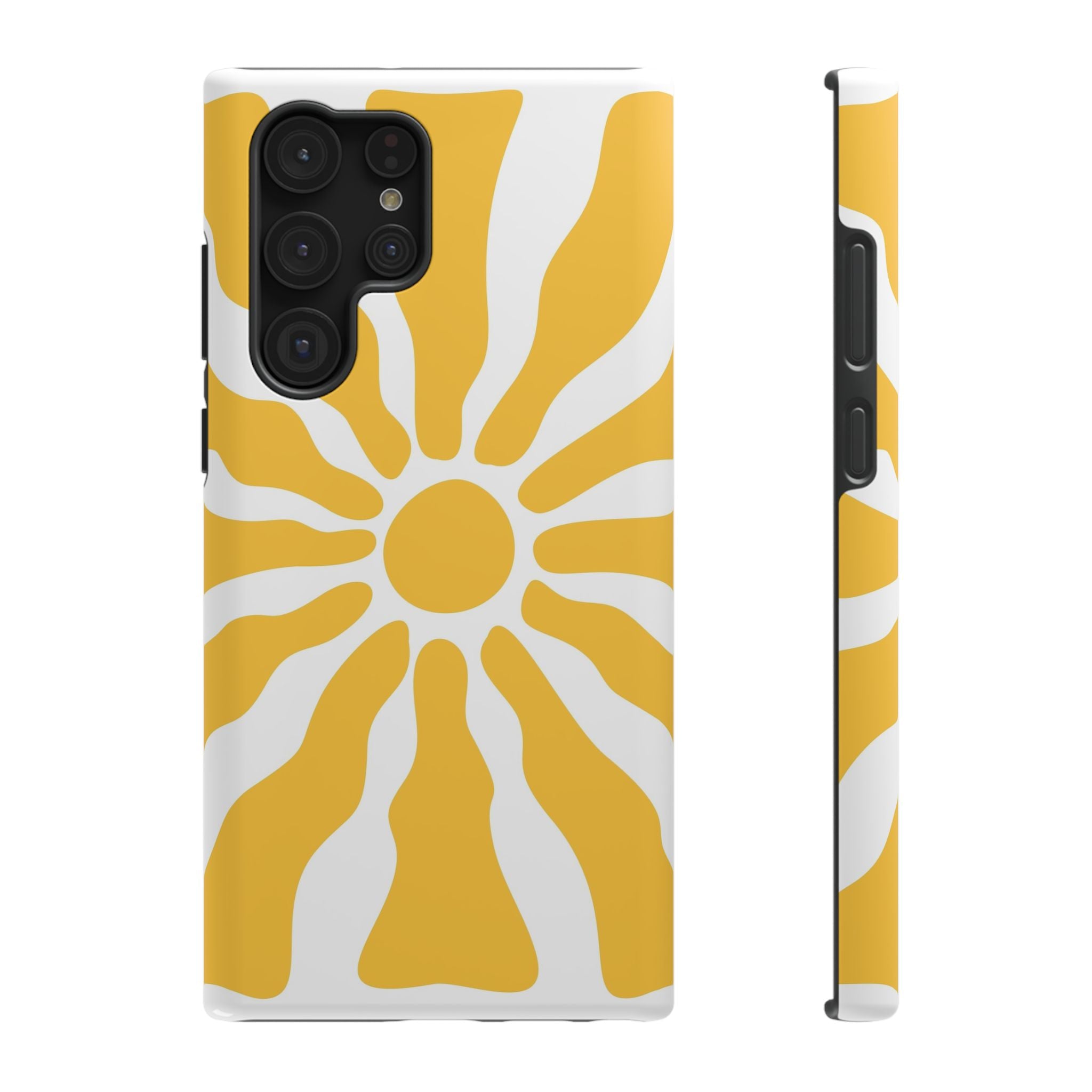 Retro Sunburst iPhone Case | Impact-Resistant Phone Case