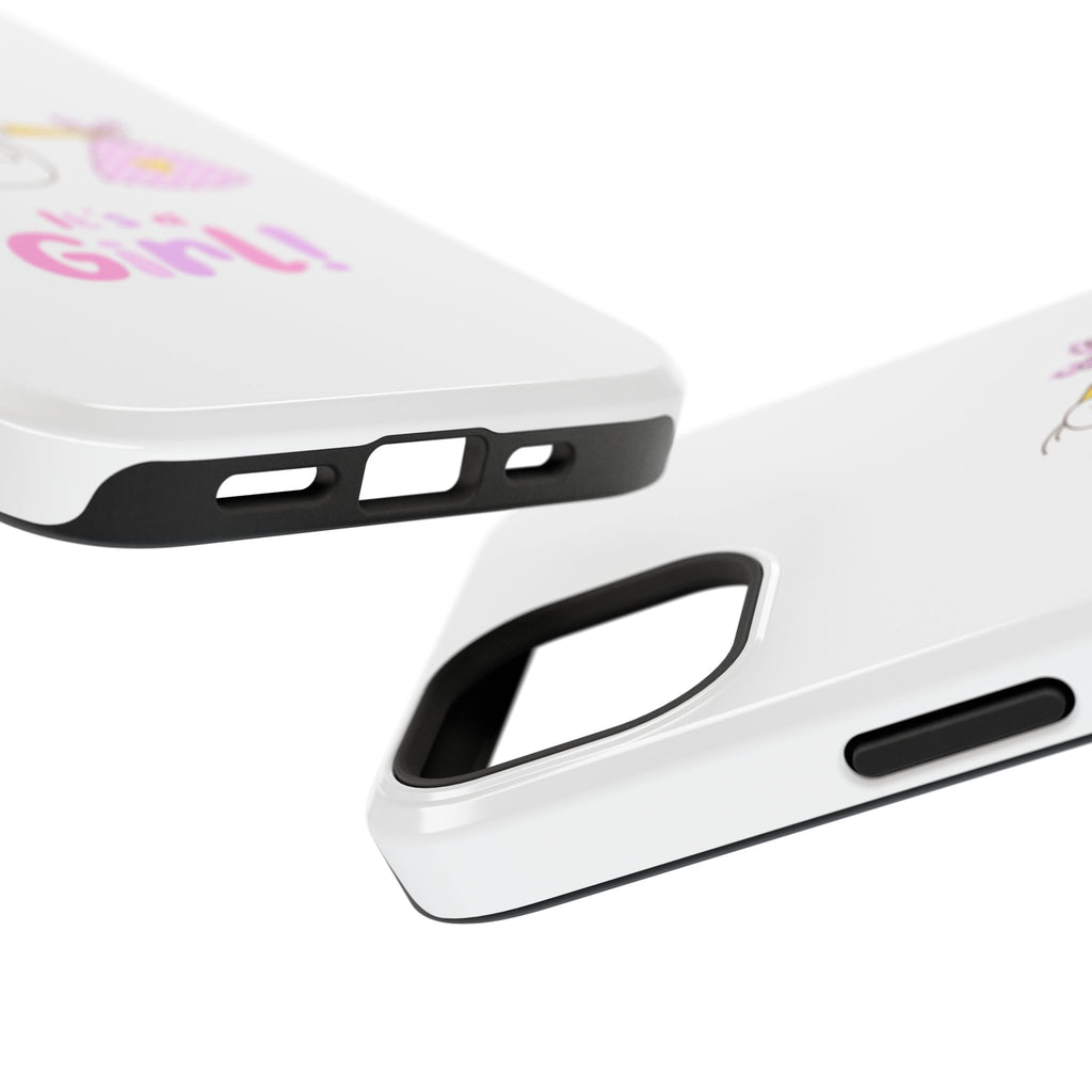 Phone Case - "It's a Girl!" Stork Baby Announcement Impact-Resistant Case