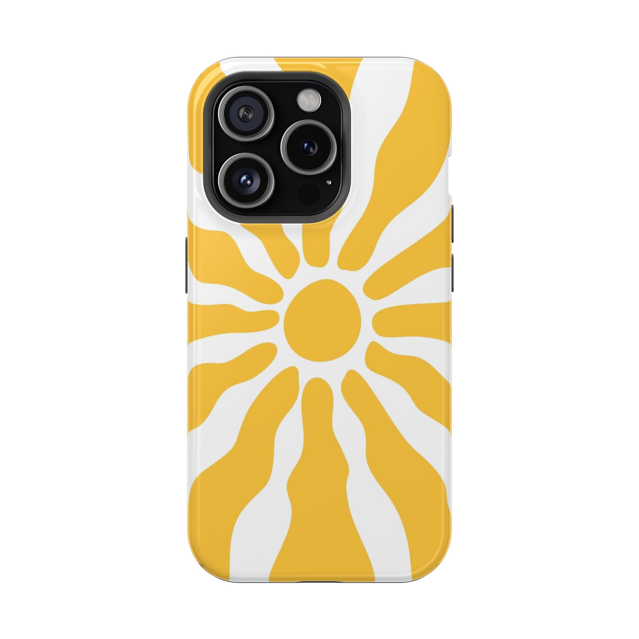 Retro Sunburst iPhone Case | Impact-Resistant Phone Case