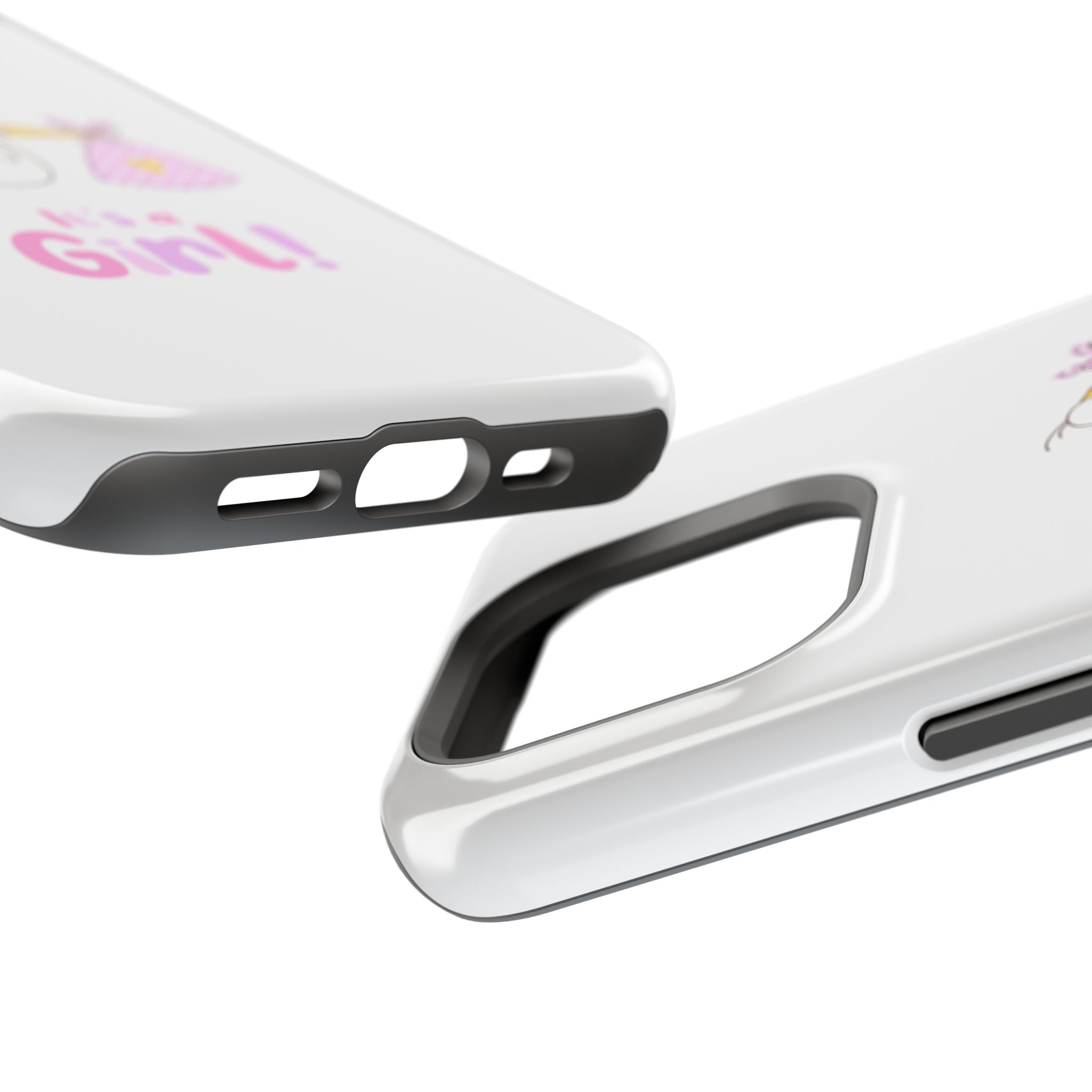 Stork carrying bundle "It's a Girl!" Phone Case | Impact-Resistant Case