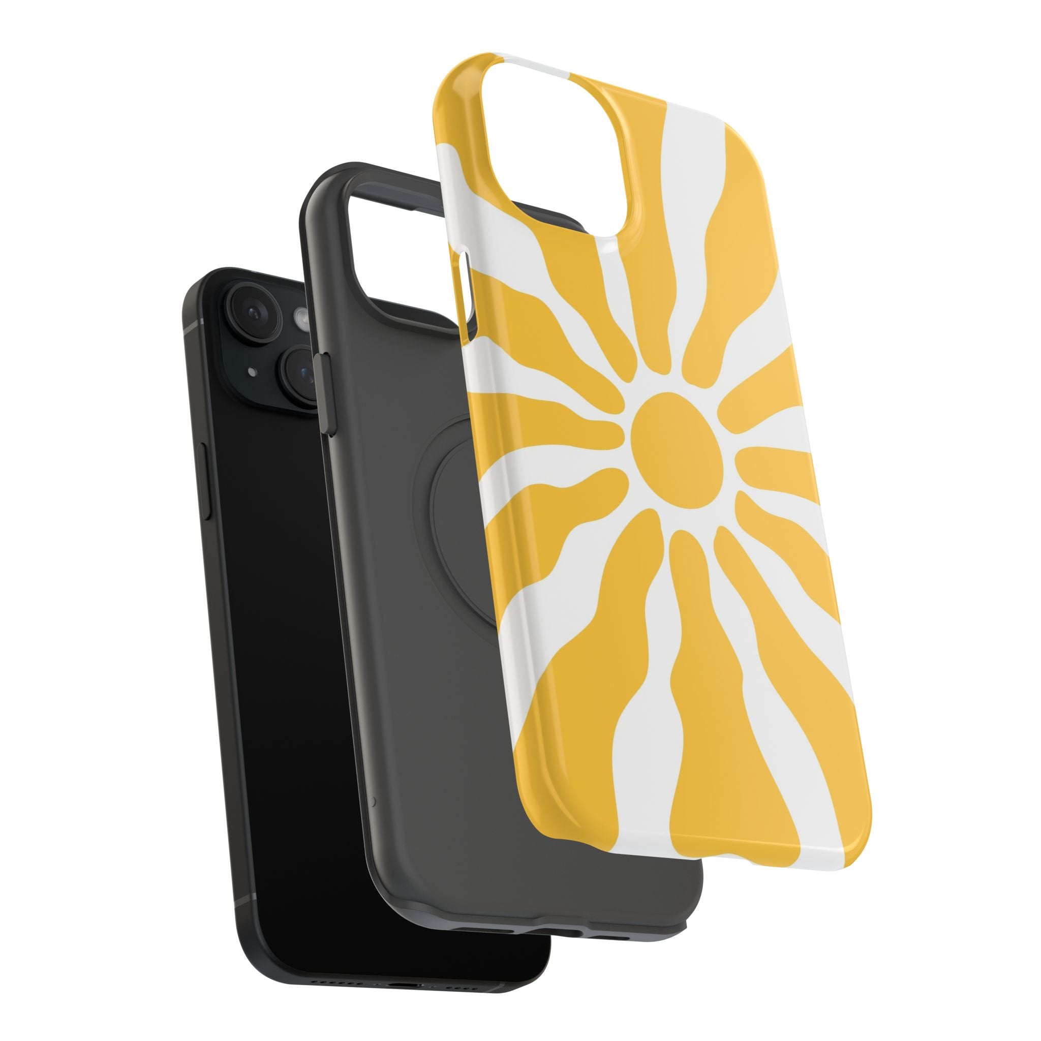 Retro Sunburst iPhone Case | Impact-Resistant Phone Case