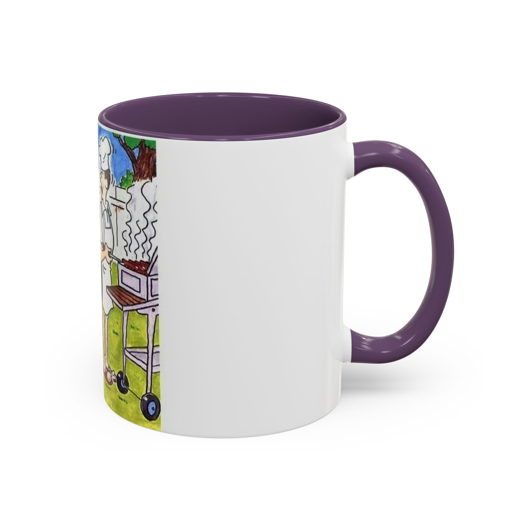 Backyard BBQ Cartoon mug | Accent Coffee Mug 11oz 15oz