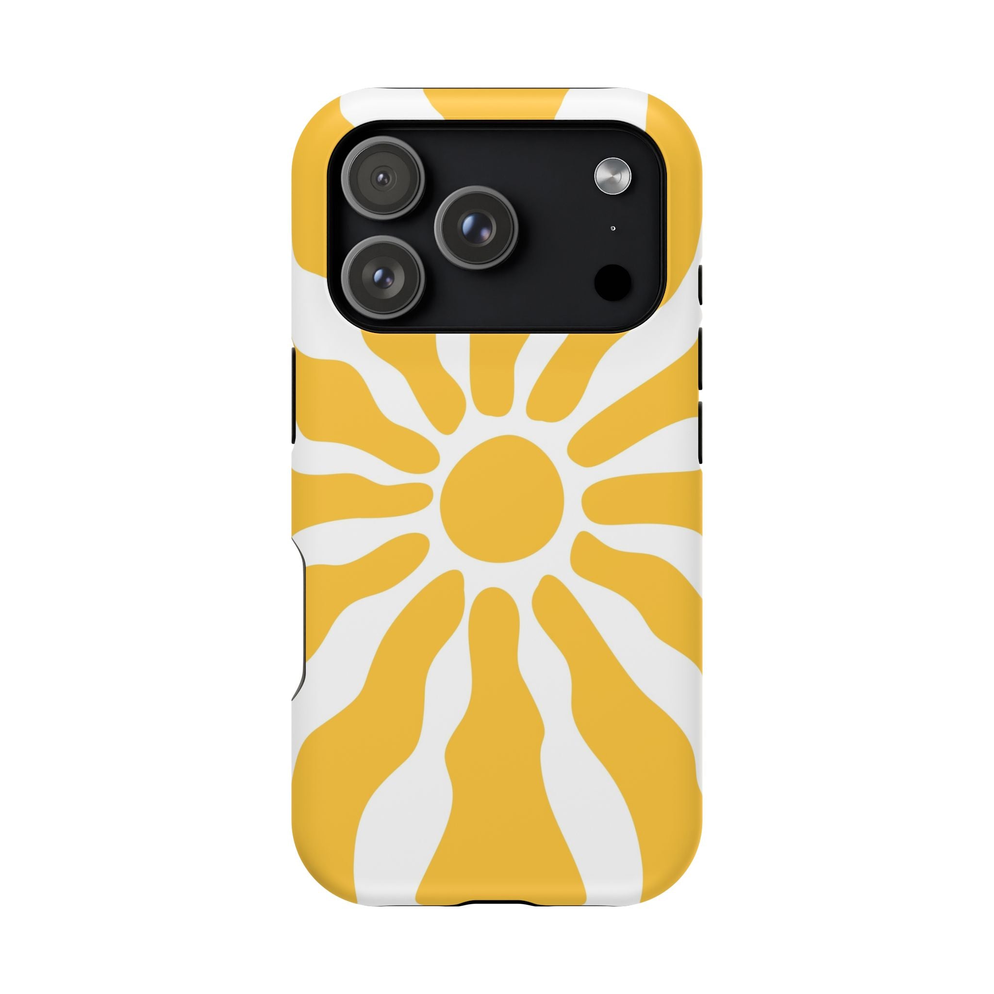 Retro Sunburst iPhone Case | Impact-Resistant Phone Case