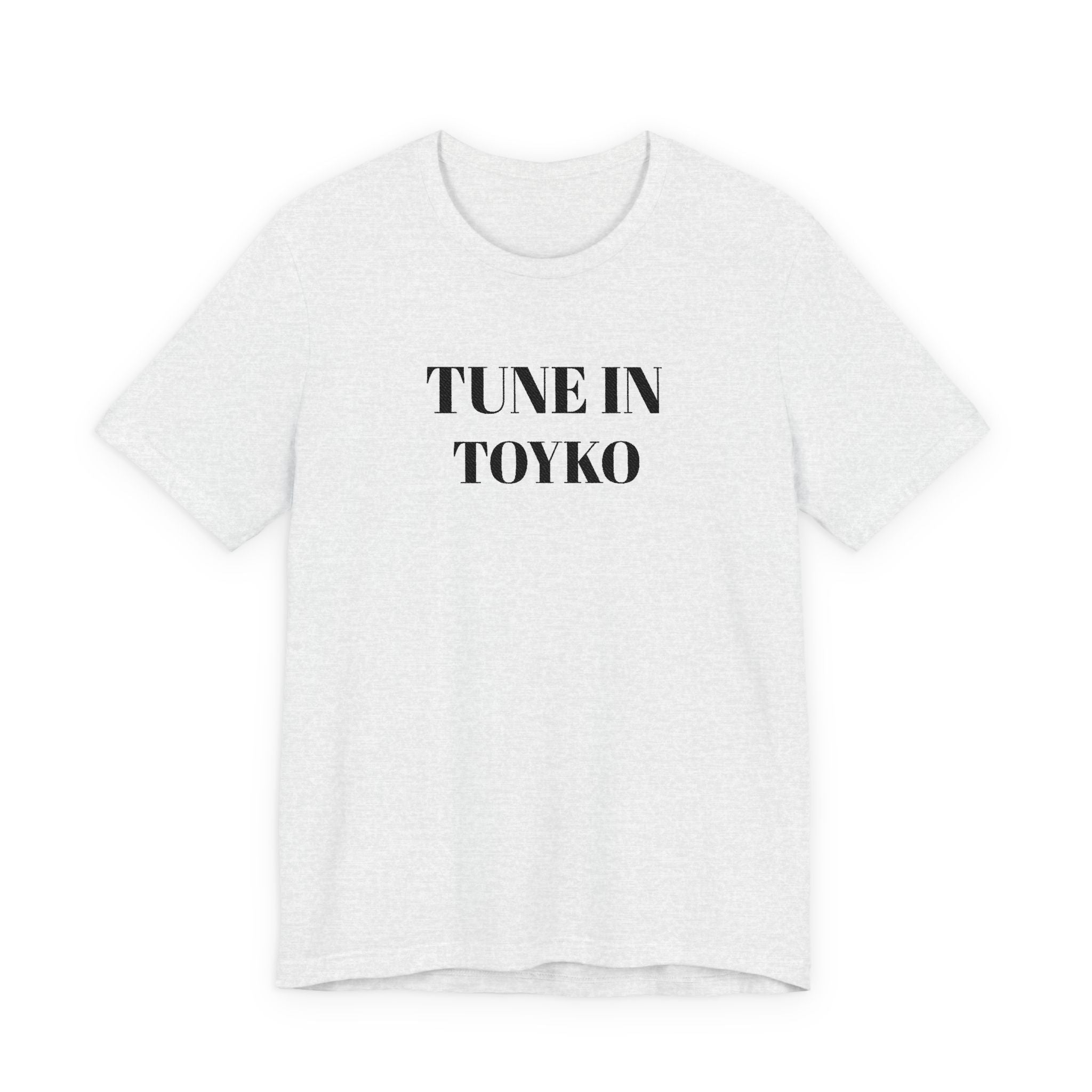 Tune In Toyko Tee | Text Graphic Shirt, Minimalist Stencil Typography